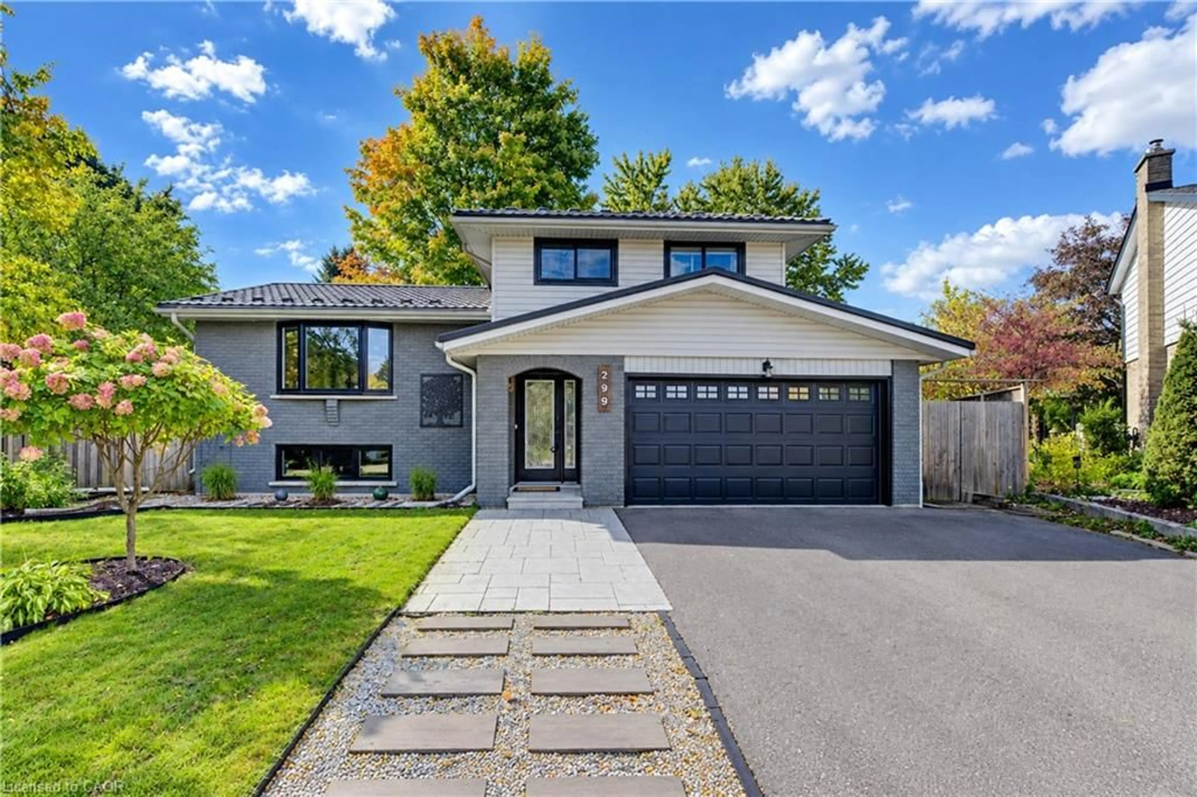 Home with brick exterior material, street for 299 Creighton Crt, Waterloo Ontario N2K 1W5
