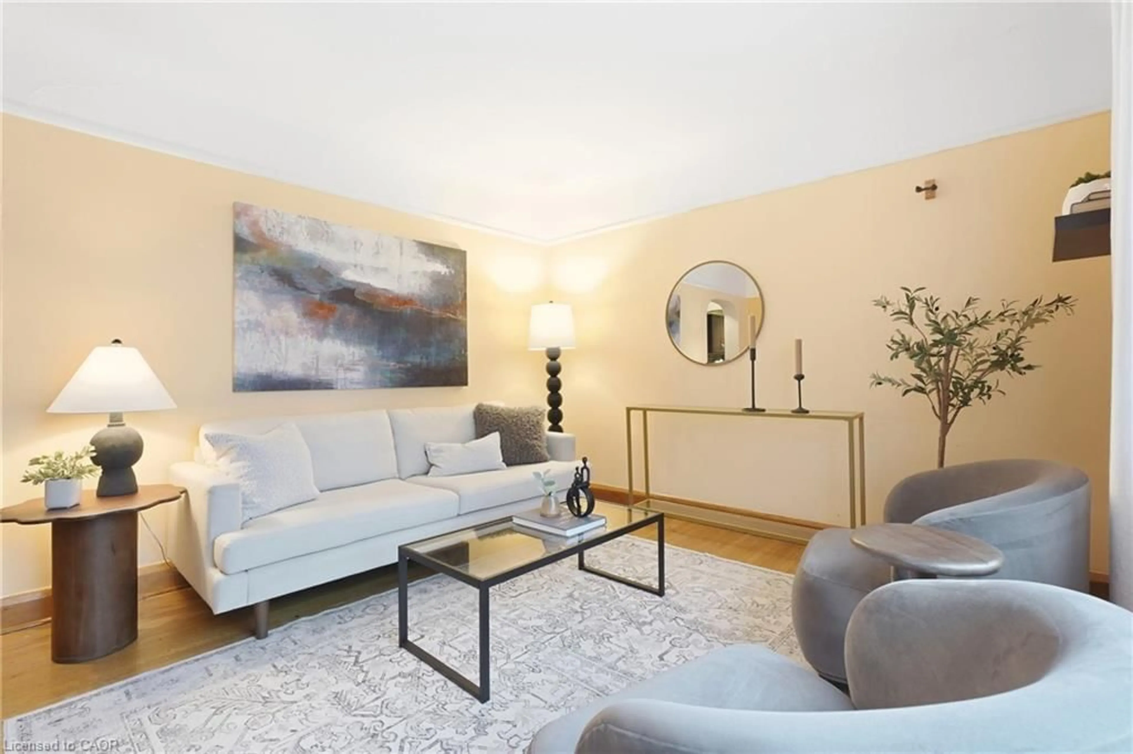 Living room with furniture, unknown for 106 Cedar St, Kitchener Ontario N2G 3L9