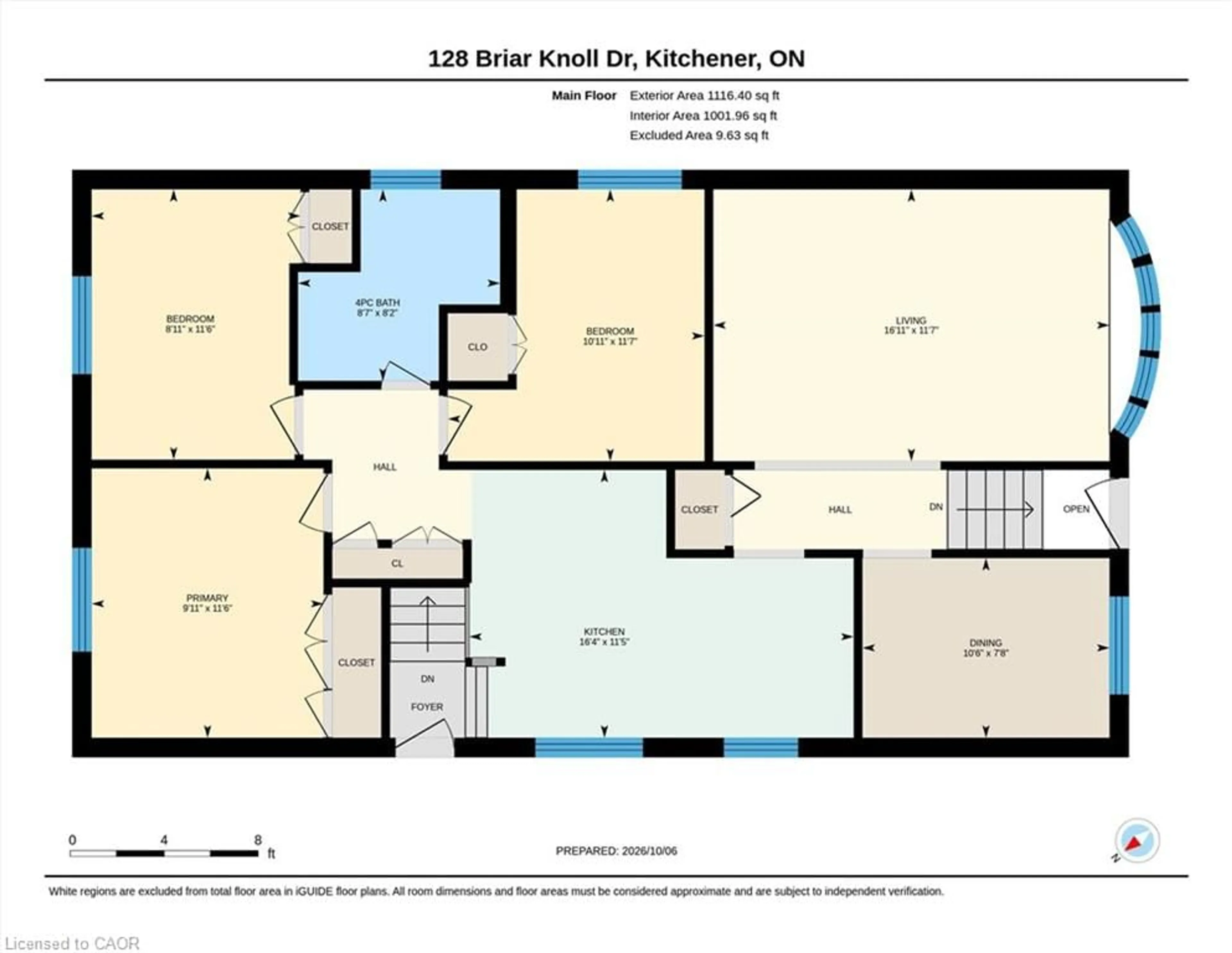 Floor plan for 128 Briar Knoll Dr, Kitchener Ontario N2E 2B8