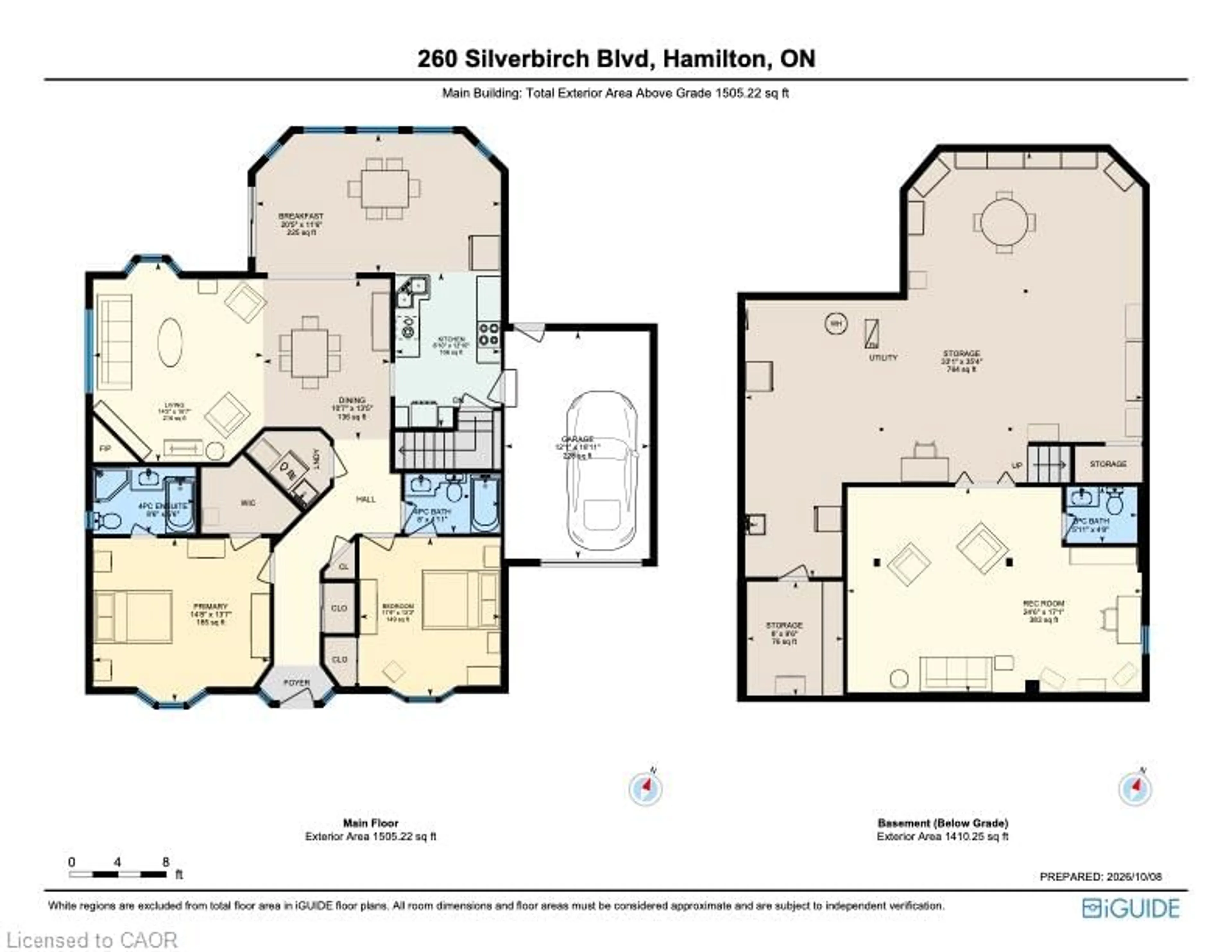 Floor plan for 260 Silverbirch Blvd, Mount Hope Ontario L0R 1W0