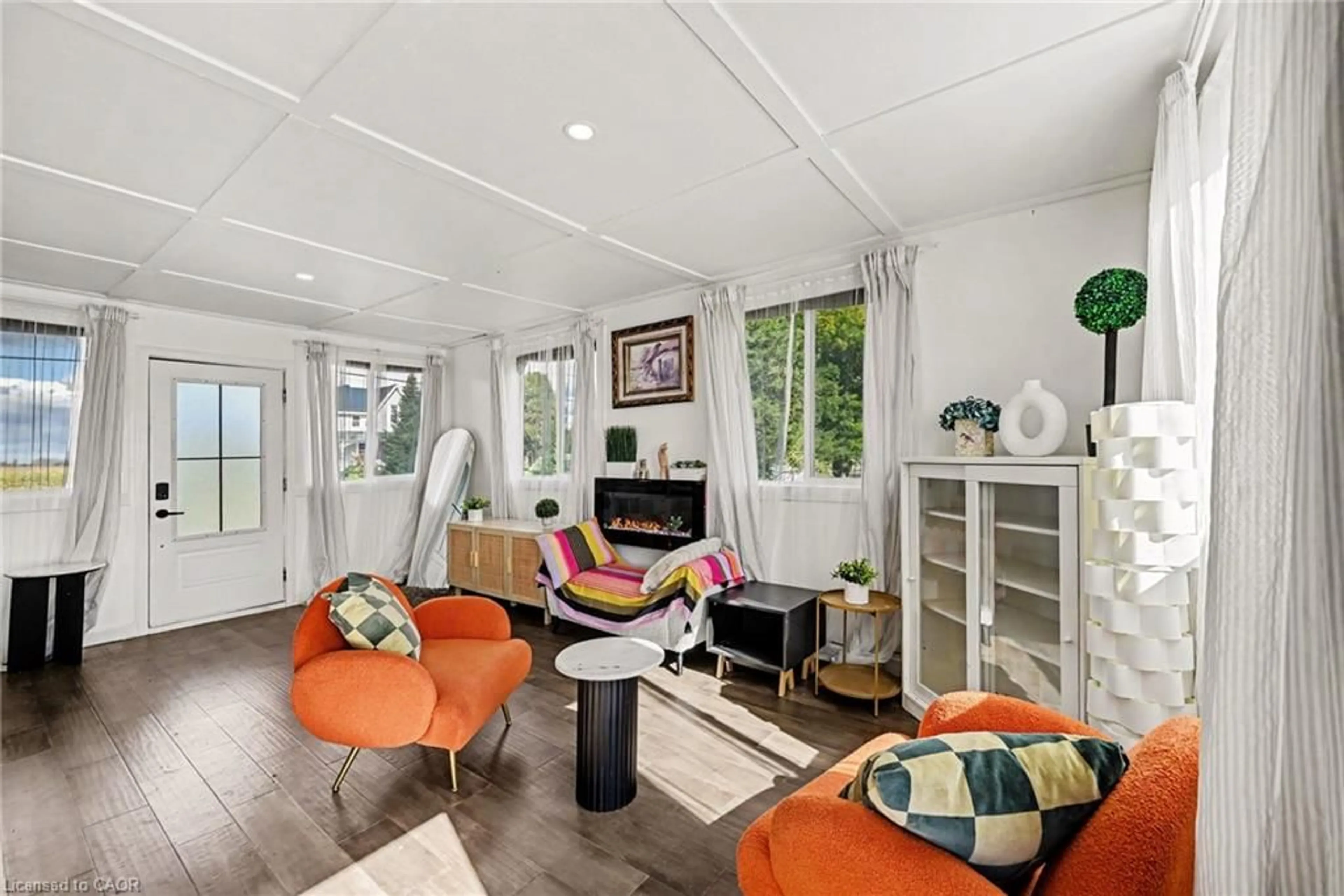 Living room with furniture, wood/laminate floor for 12294 County Rd 5, Winchester Ontario K0C 2L0