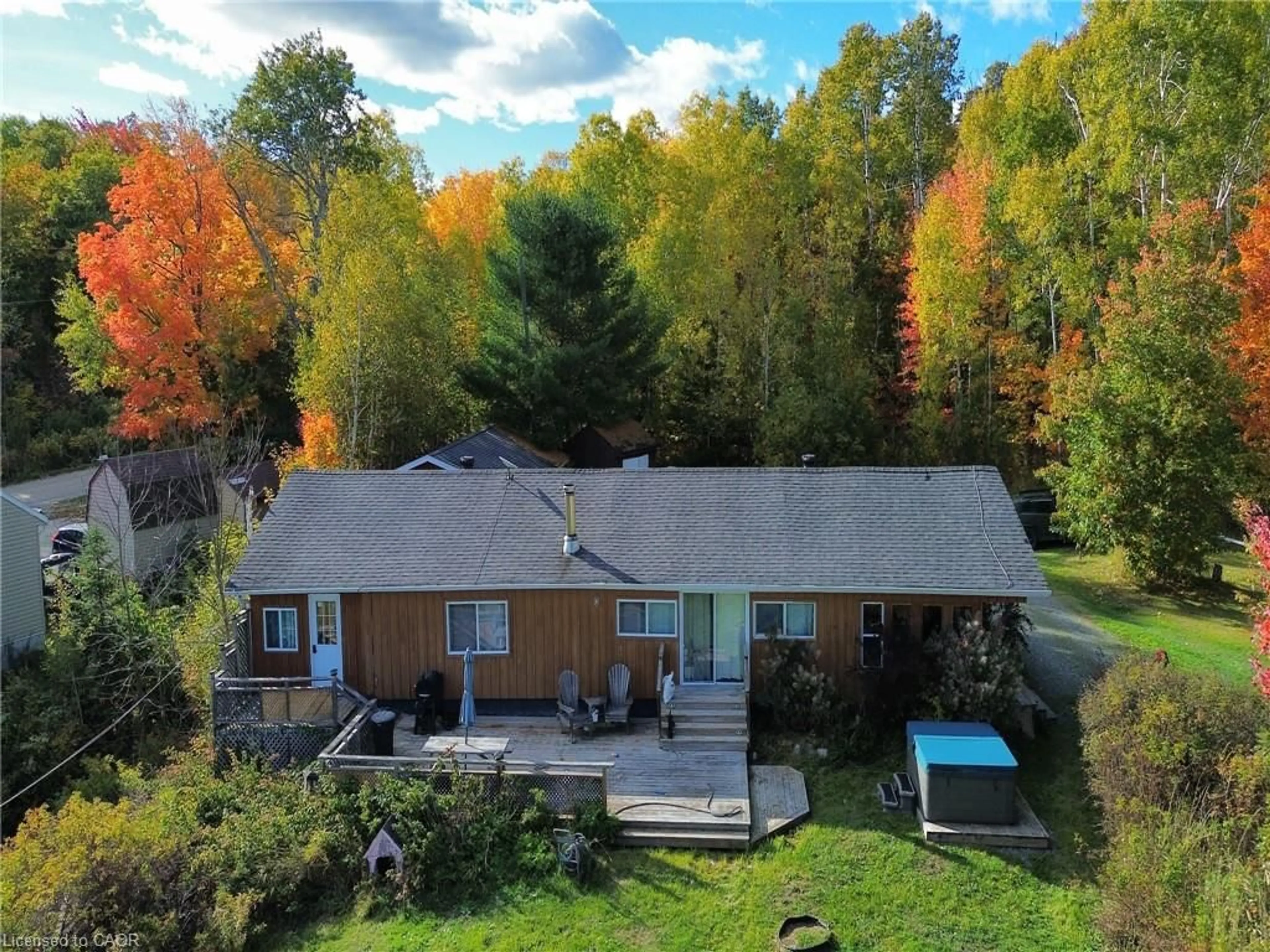 A pic from outside/outdoor area/front of a property/back of a property/a pic from drone, unknown for 462 Waterfalls Rd, Walford Ontario P0P 2E0