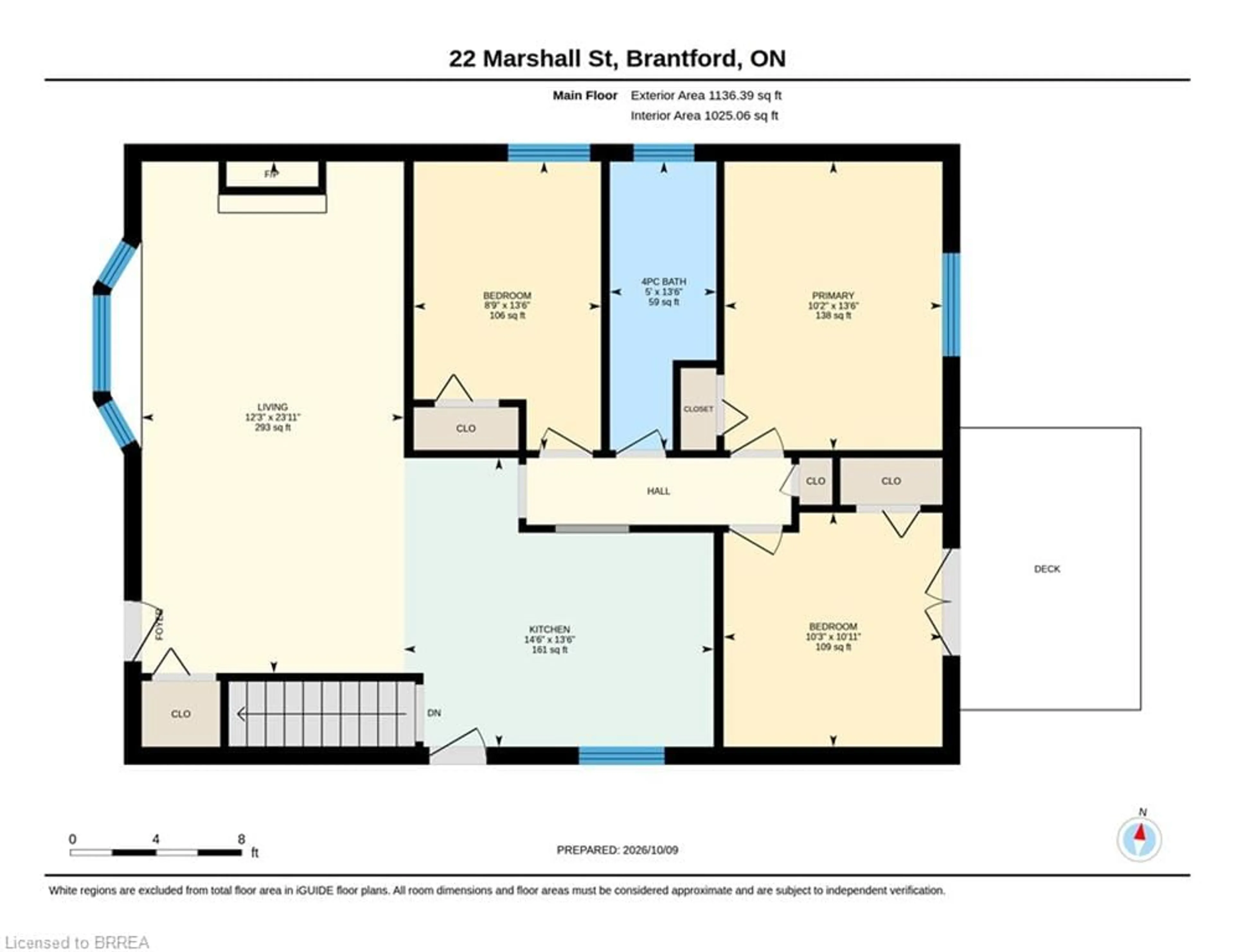 Floor plan for 22 Marshall St, Brantford Ontario N3R 3C9