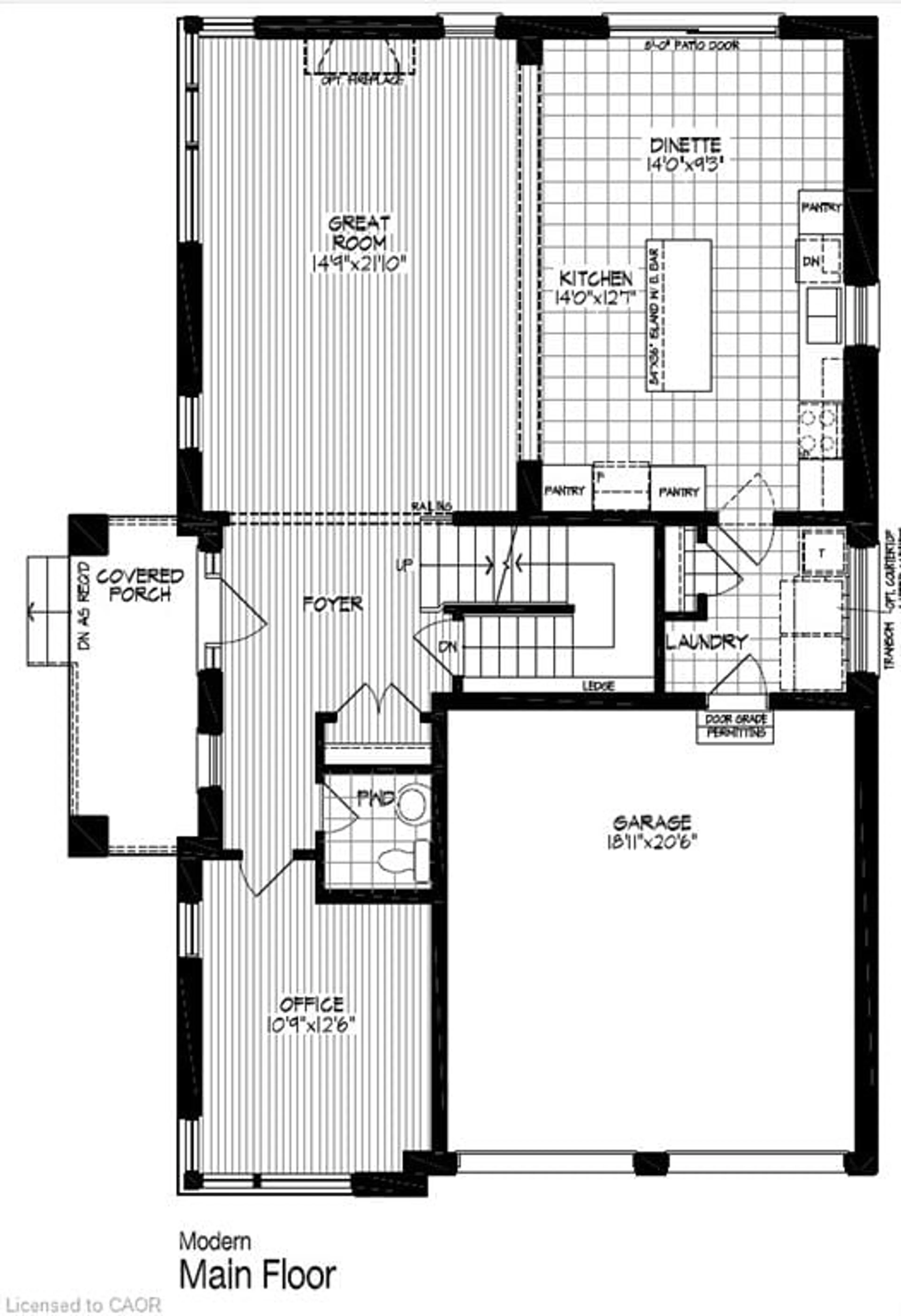 Floor plan for 3 Wild Chicory St #Lot 0037, Kitchener Ontario N2P 0J1