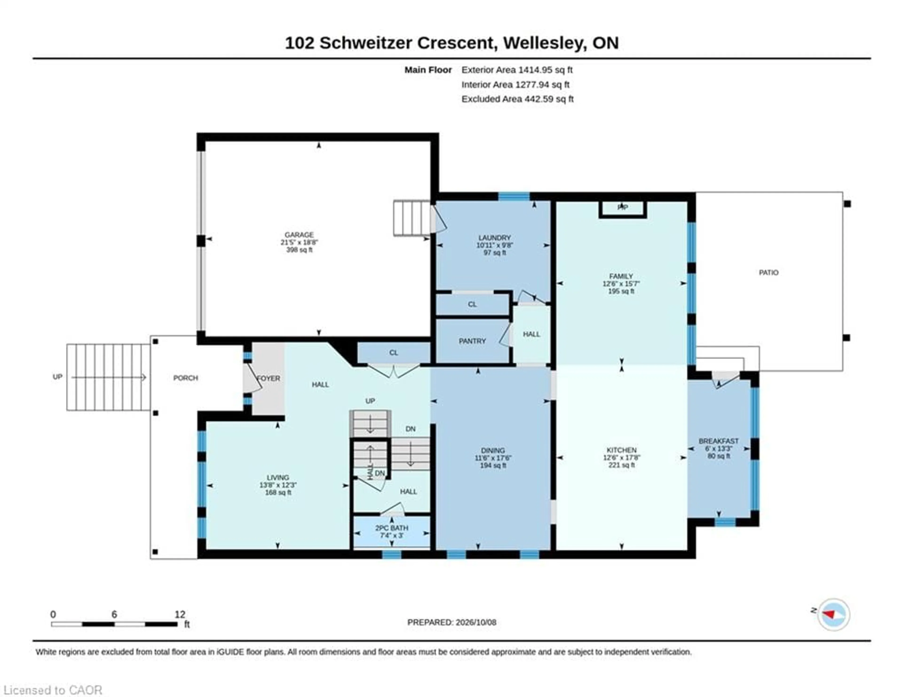 Floor plan for 102 Schweitzer Cres, Wellesley Ontario N0B 2T0