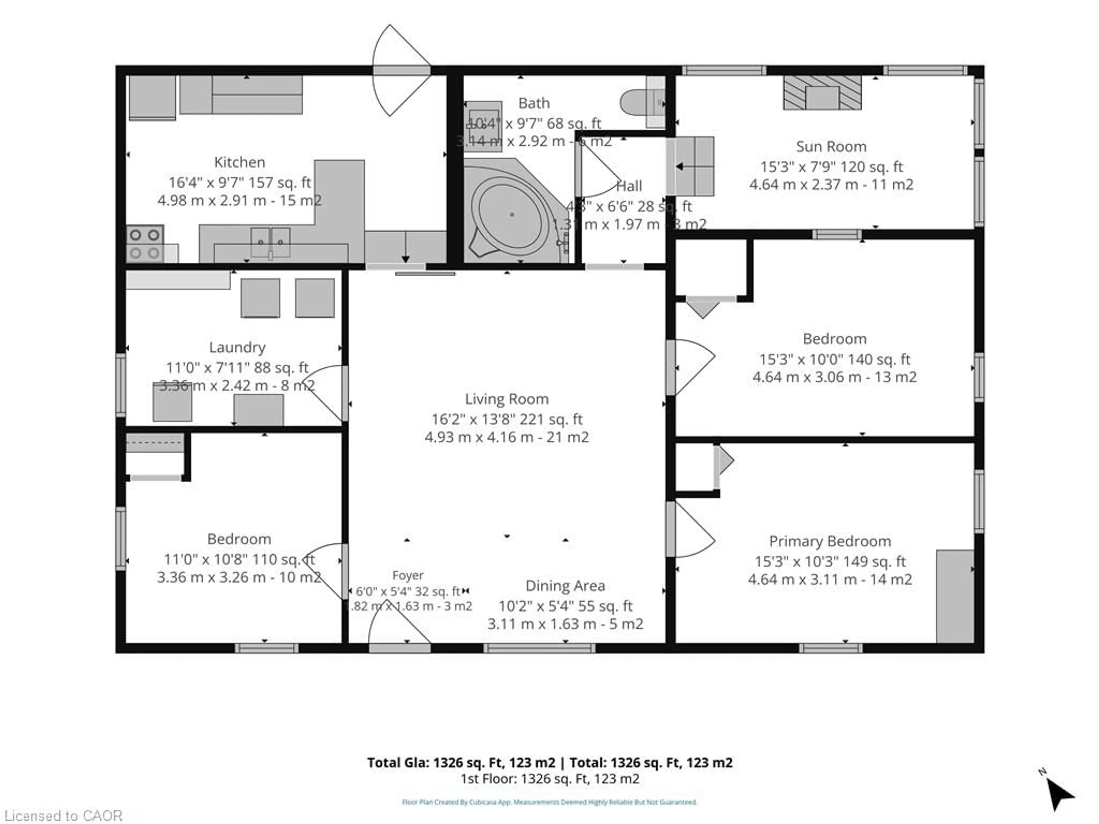 Floor plan for 283 Hall St, Ingersoll Ontario N5C 1V8