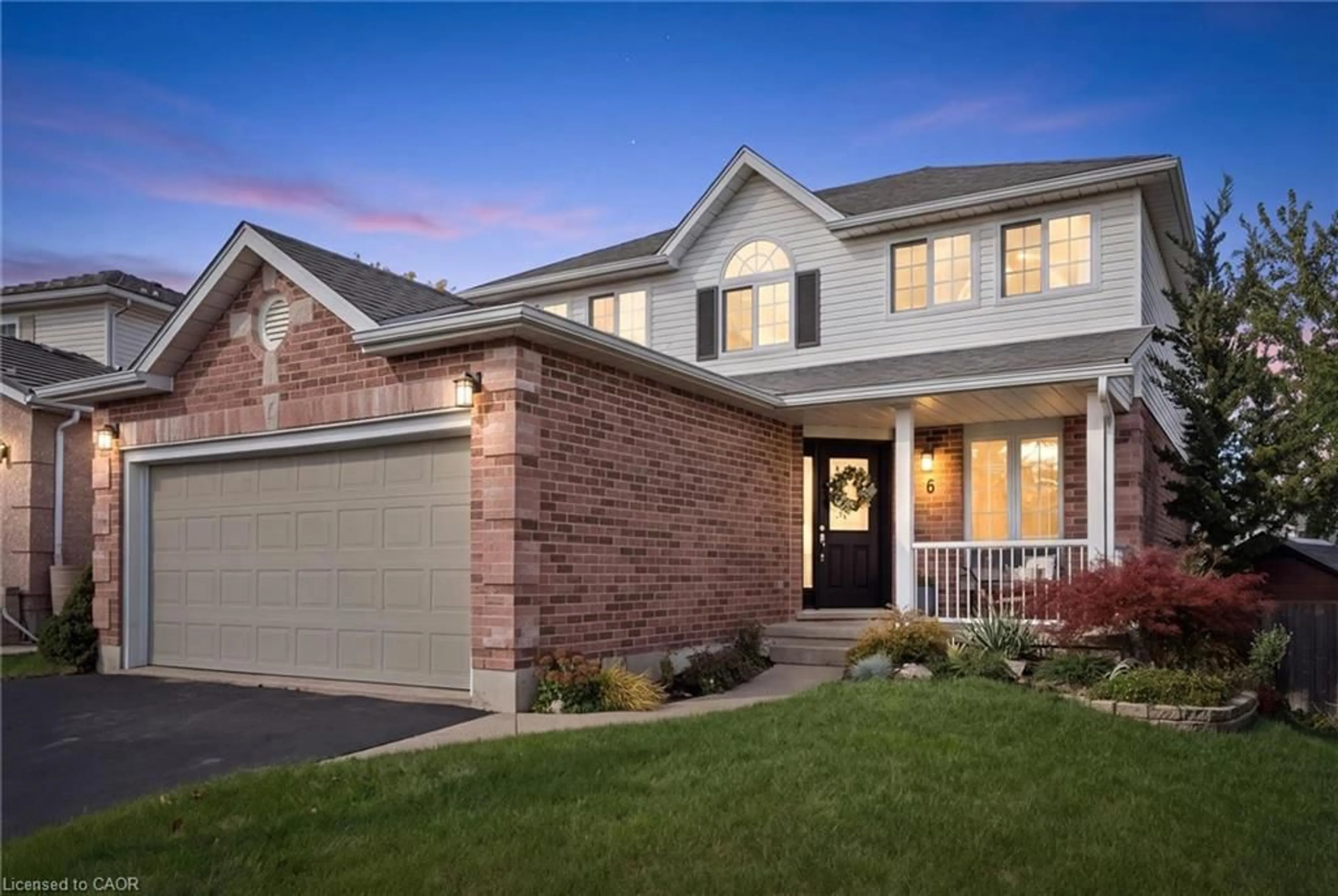 Home with brick exterior material, street for 6 Branwood Pl, Kitchener Ontario N2A 4C3