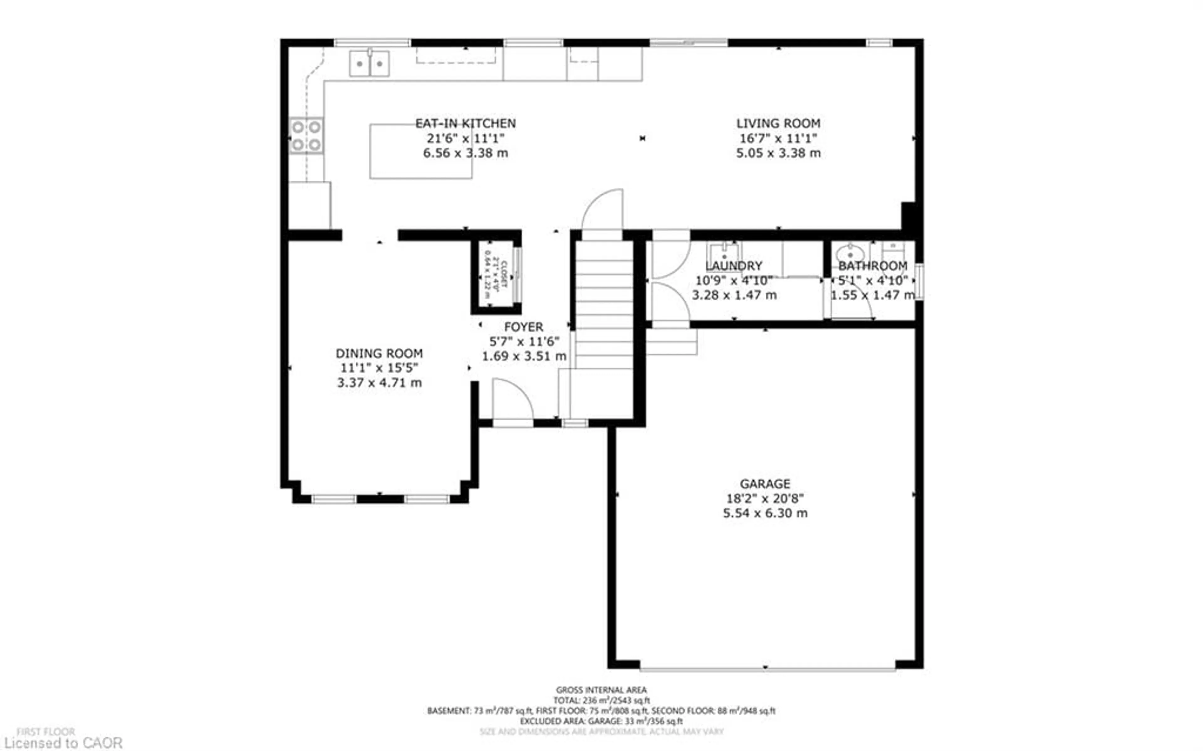 Floor plan for 141 Viscount Rd, Brantford Ontario N3P 1Y6