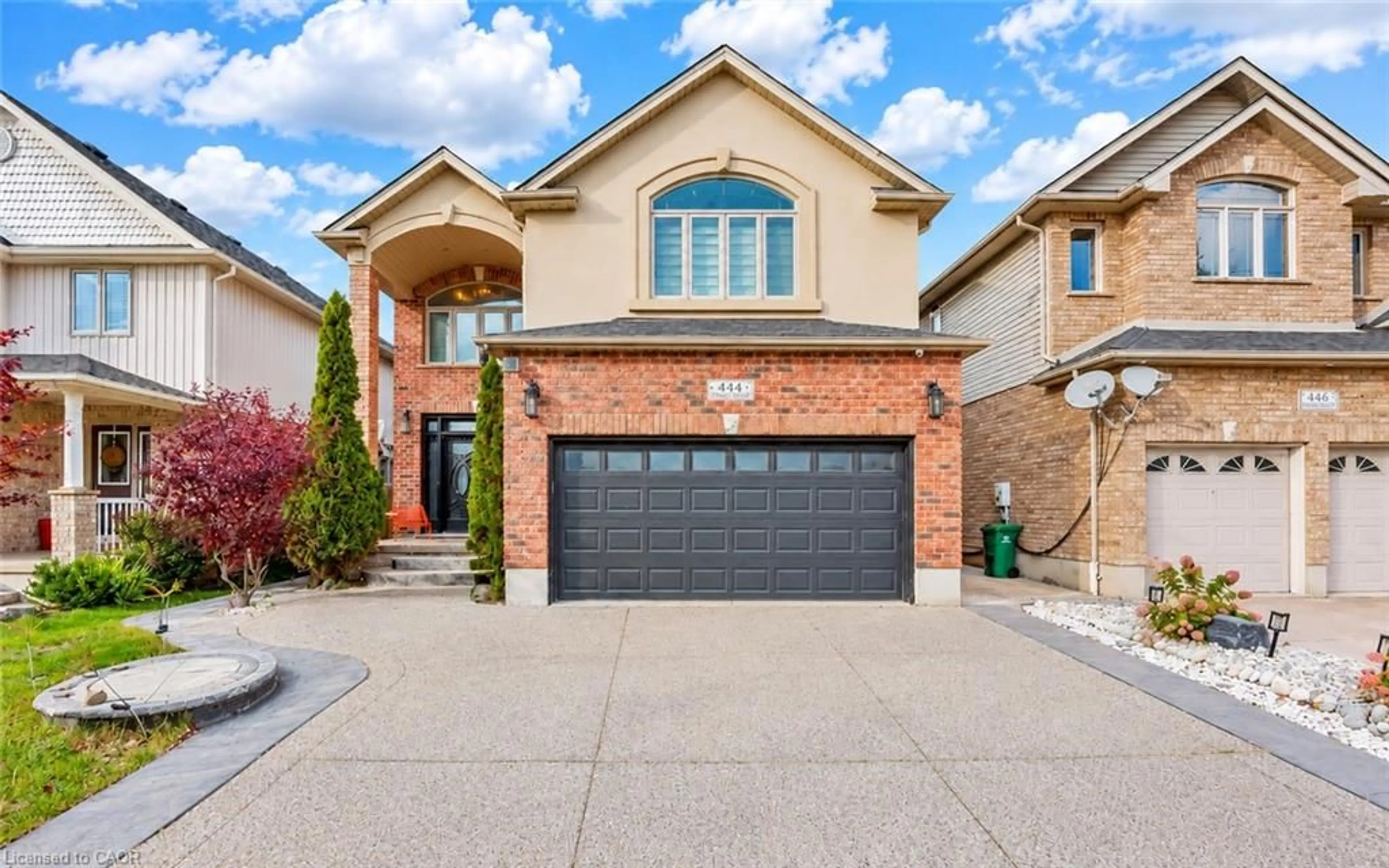Home with brick exterior material, street for 444 Thomas Slee Dr, Kitchener Ontario N2P 2X6