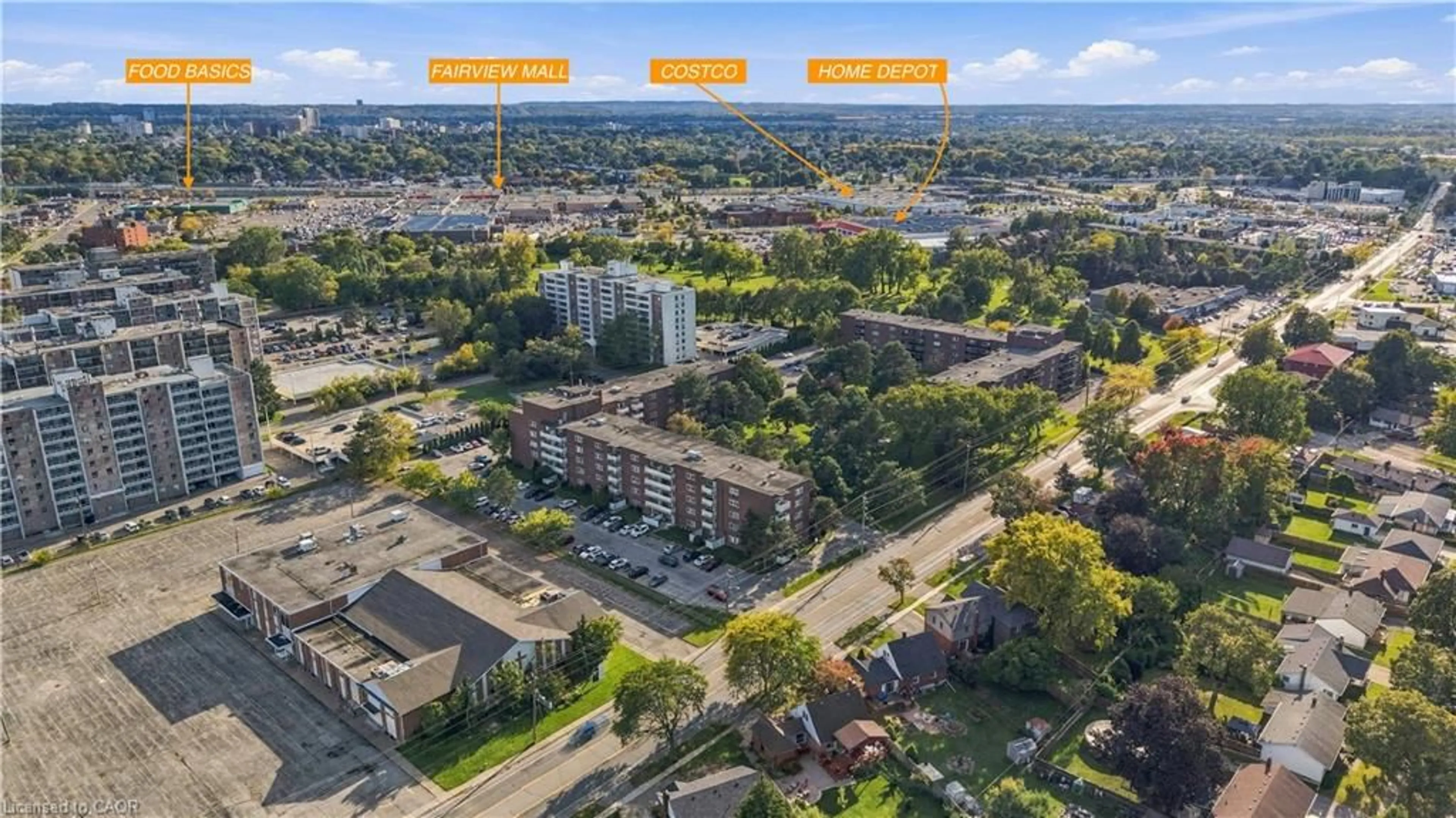A pic from outside/outdoor area/front of a property/back of a property/a pic from drone, city buildings view from balcony for 198 Scott St #506, St. Catharines Ontario L2N 5T3