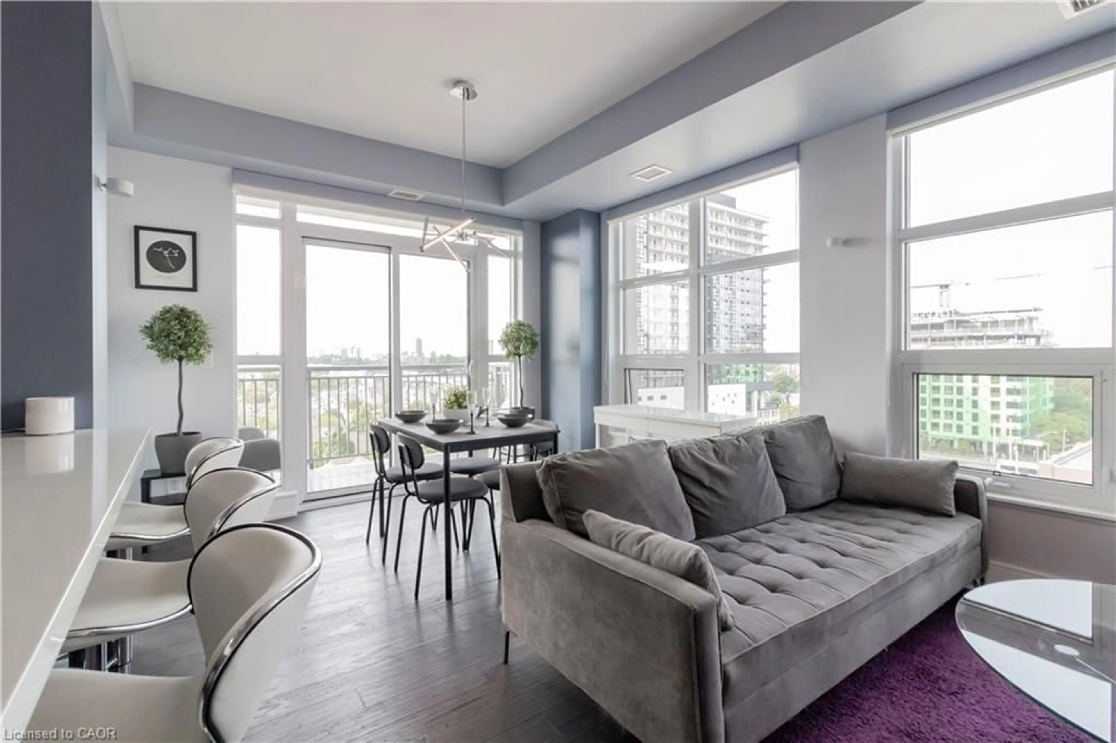 Living room with furniture, unknown for 144 Park St #808, Waterloo Ontario N2L 0B6