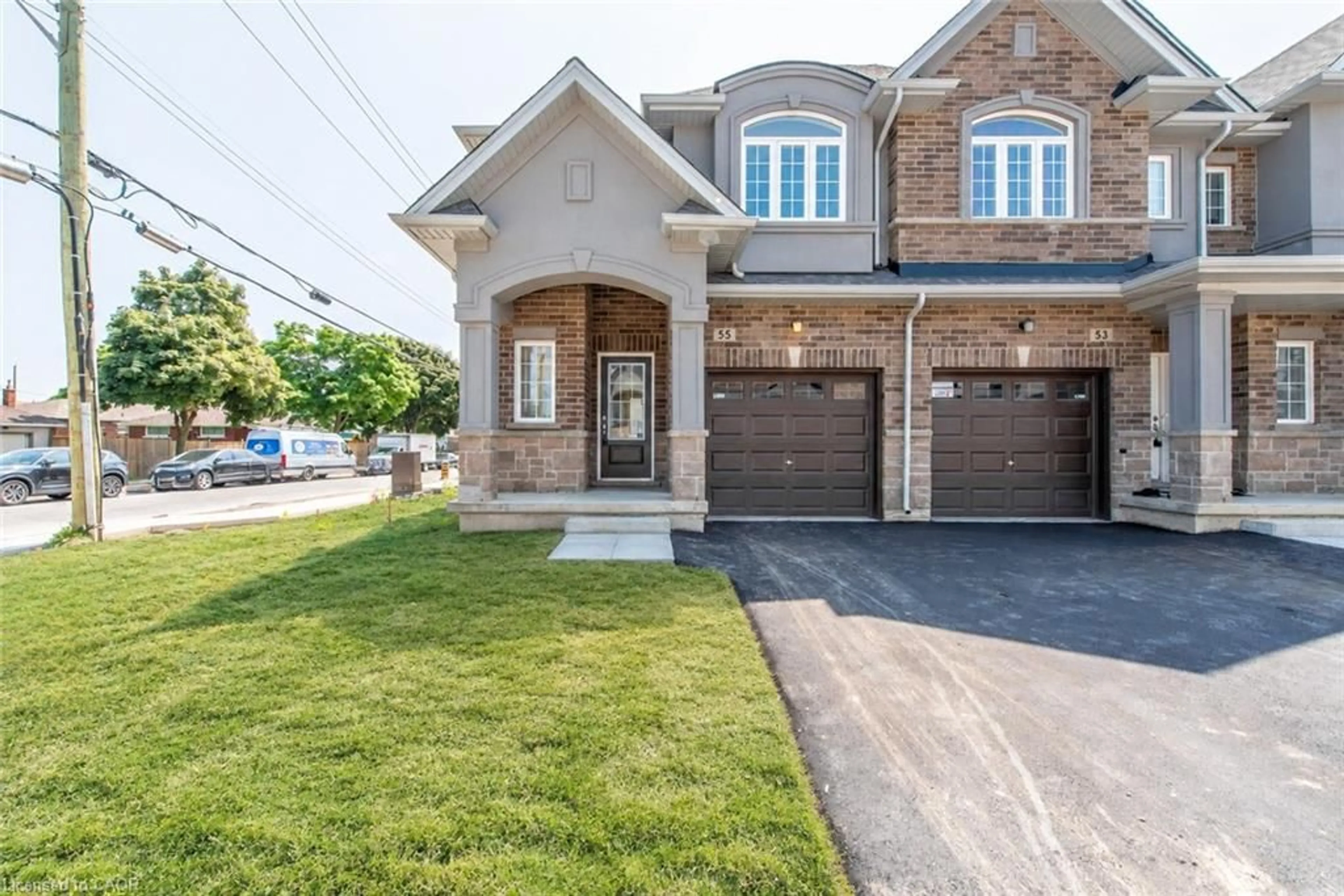 Home with brick exterior material, street for 55 Linden Park Lane, Hamilton Ontario L9A 1Y1