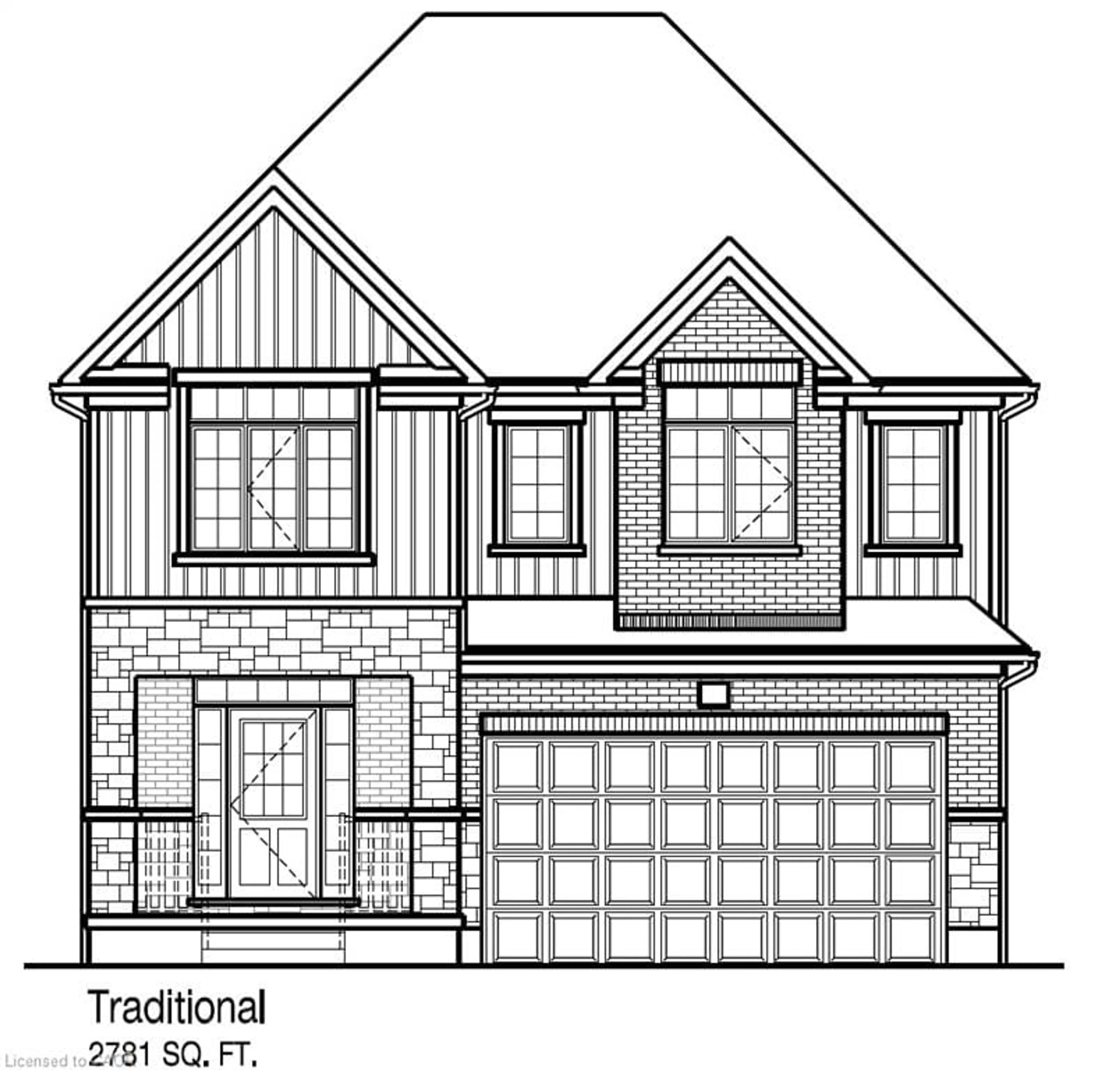 Home with brick exterior material, building for 81 Wild Chicory Dr #Lot 0054, Kitchener Ontario N2P 0L5