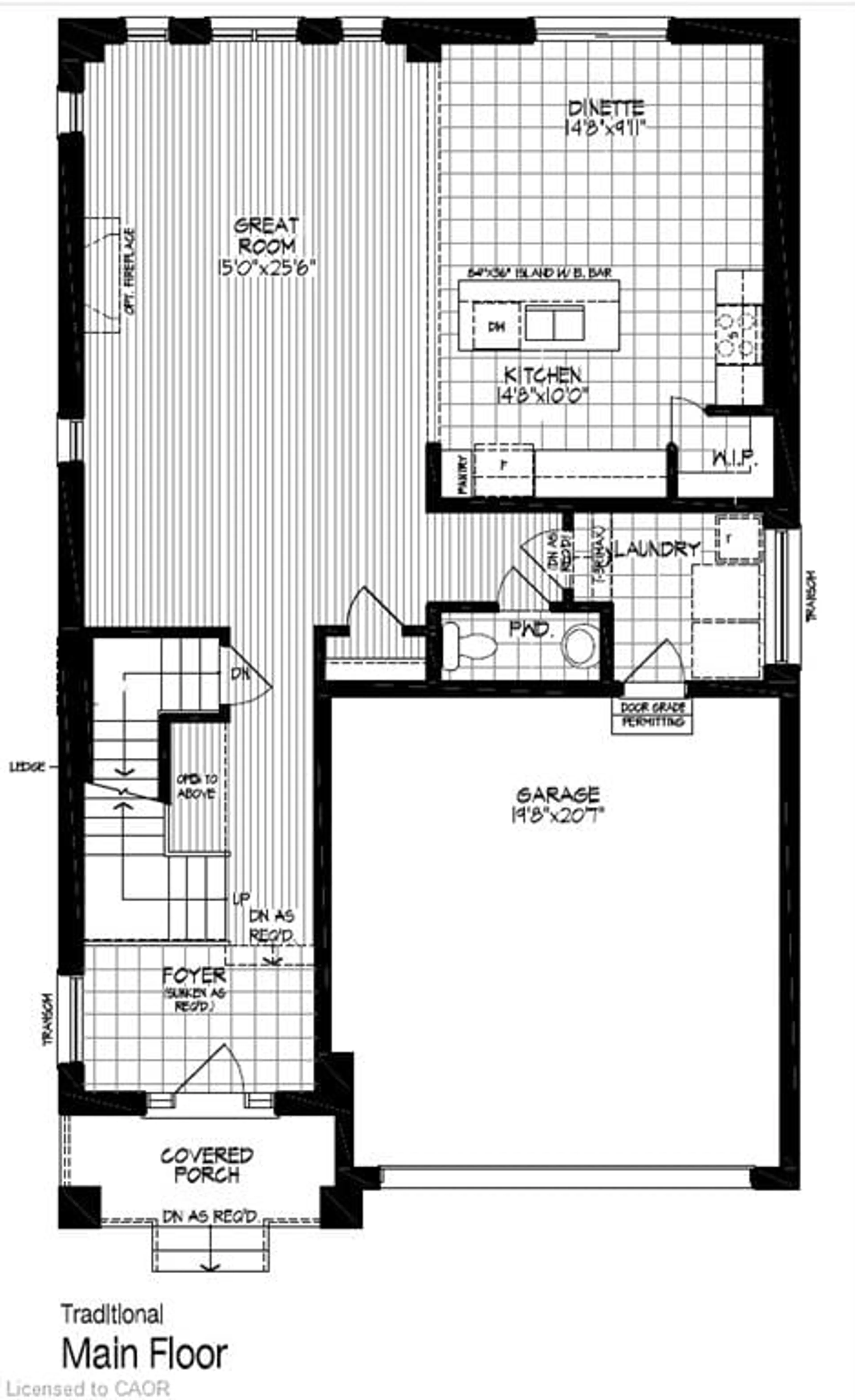 Floor plan for 81 Wild Chicory Dr #Lot 0054, Kitchener Ontario N2P 0L5
