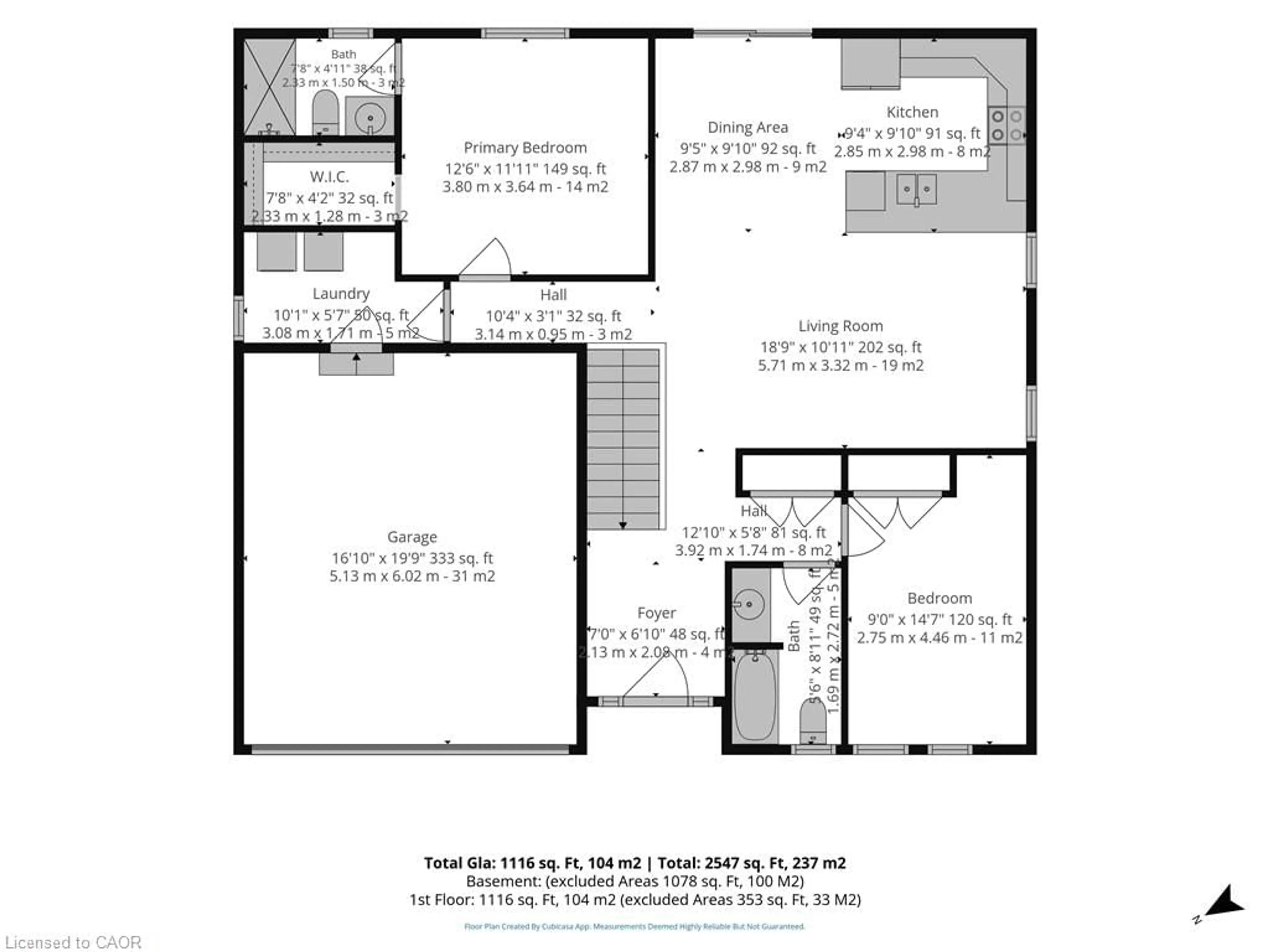 Floor plan for 24 Craddock Blvd #17, Jarvis Ontario N0A 1J0