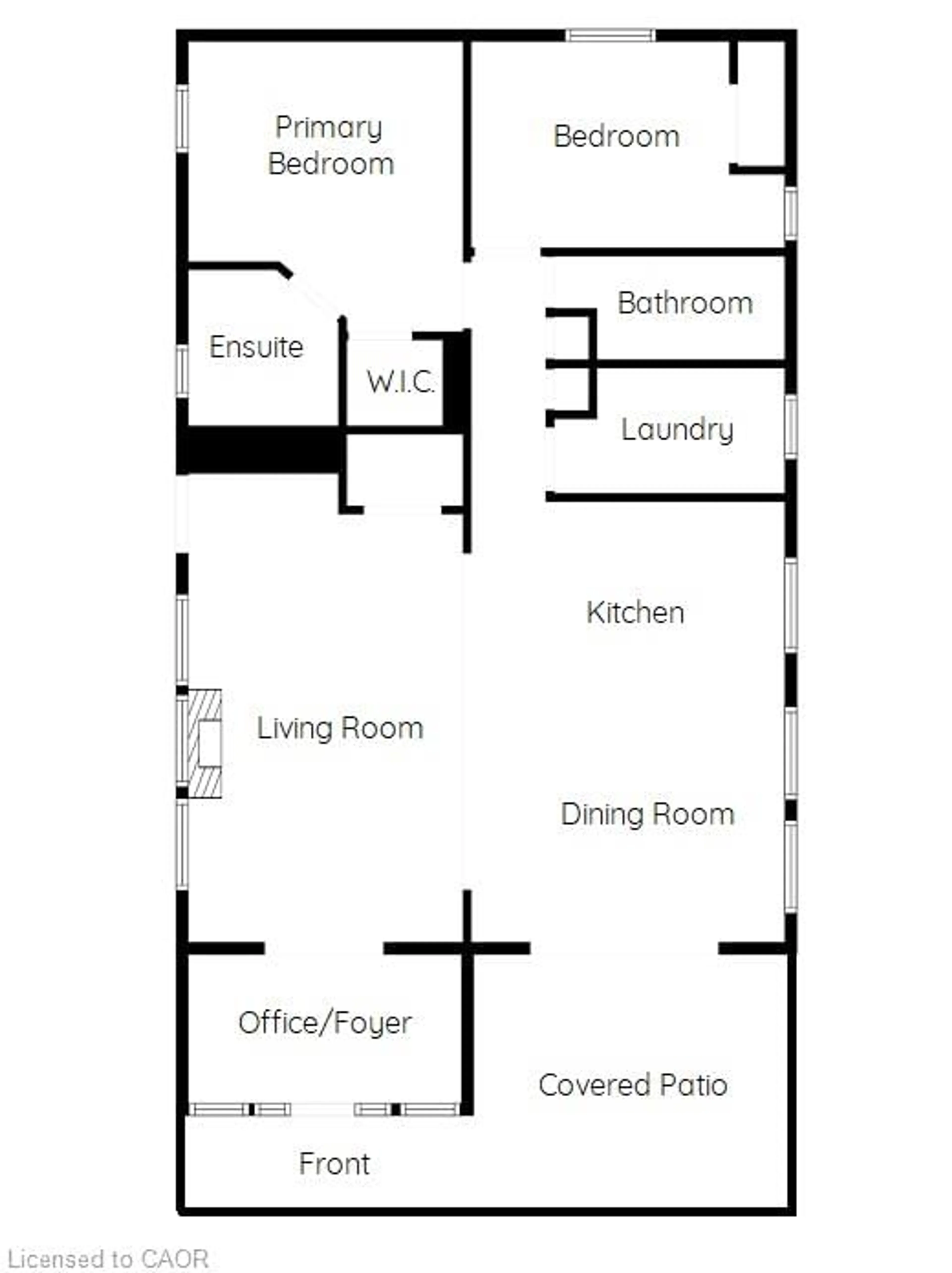 Floor plan for 4449 Milburough St #26 Ash St, Burlington Ontario L7P 0C5