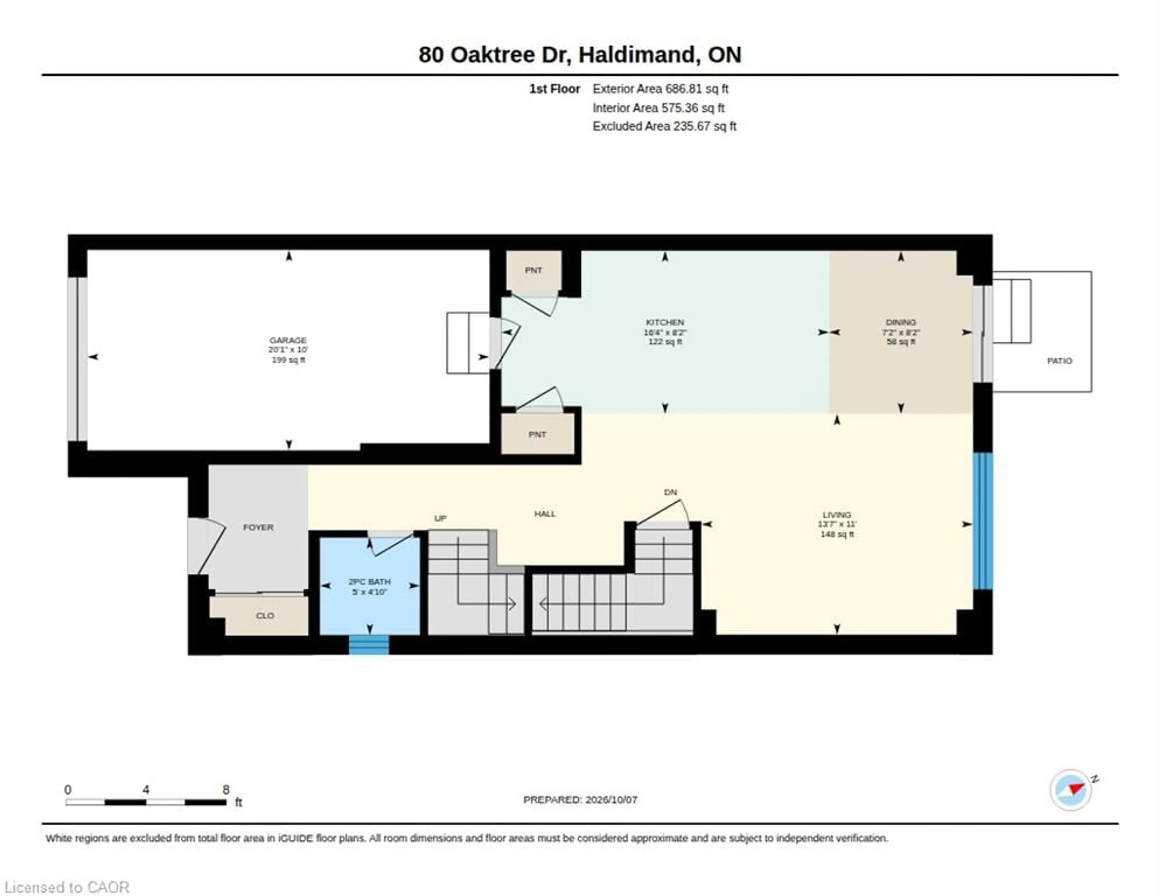 Floor plan for 80 Oaktree Dr, Caledonia Ontario N3W 0E8