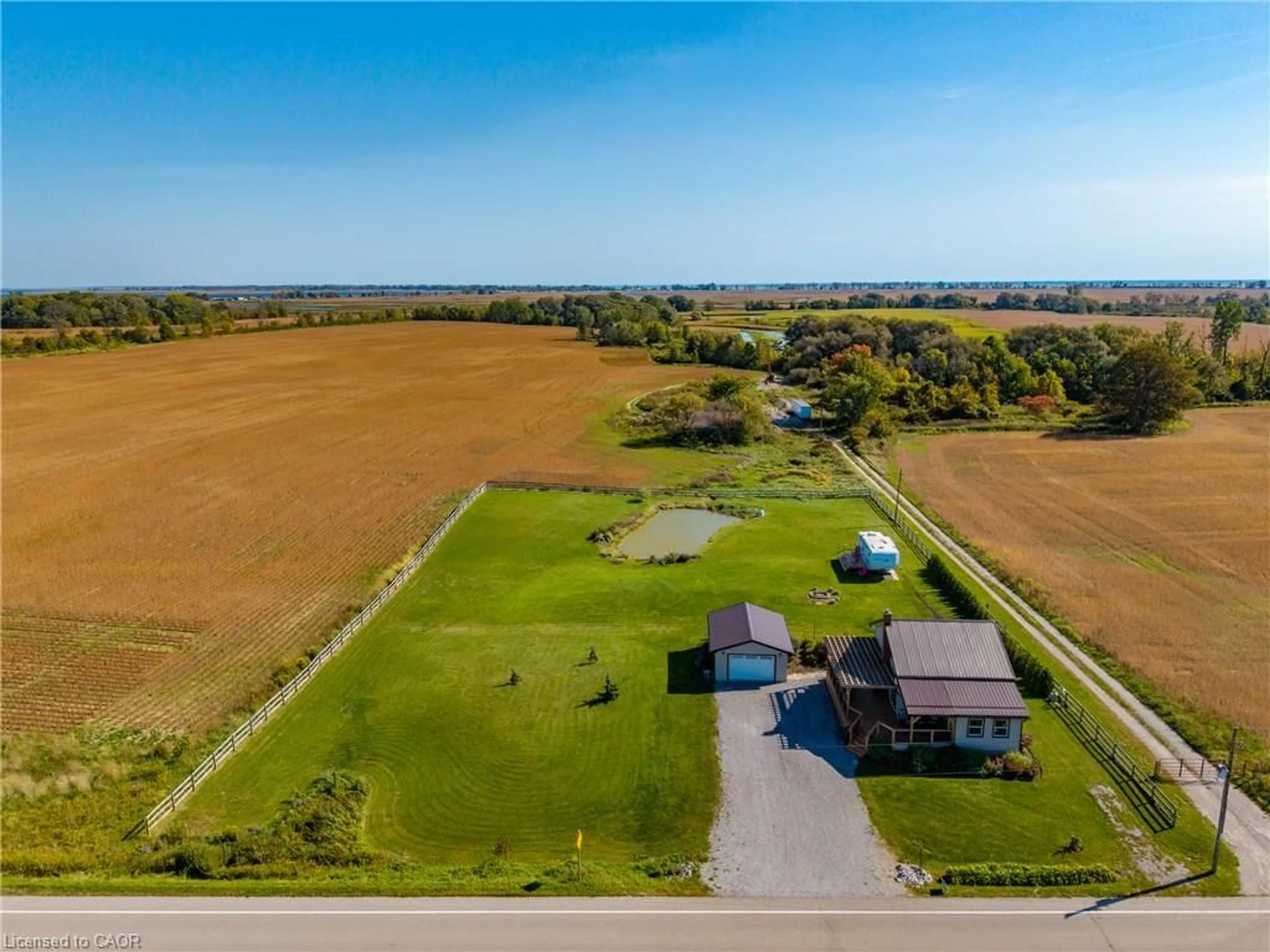 A pic from outside/outdoor area/front of a property/back of a property/a pic from drone, water/lake/river/ocean view for 2936 Lakeshore Rd, Port Rowan Ontario N0E 1M0