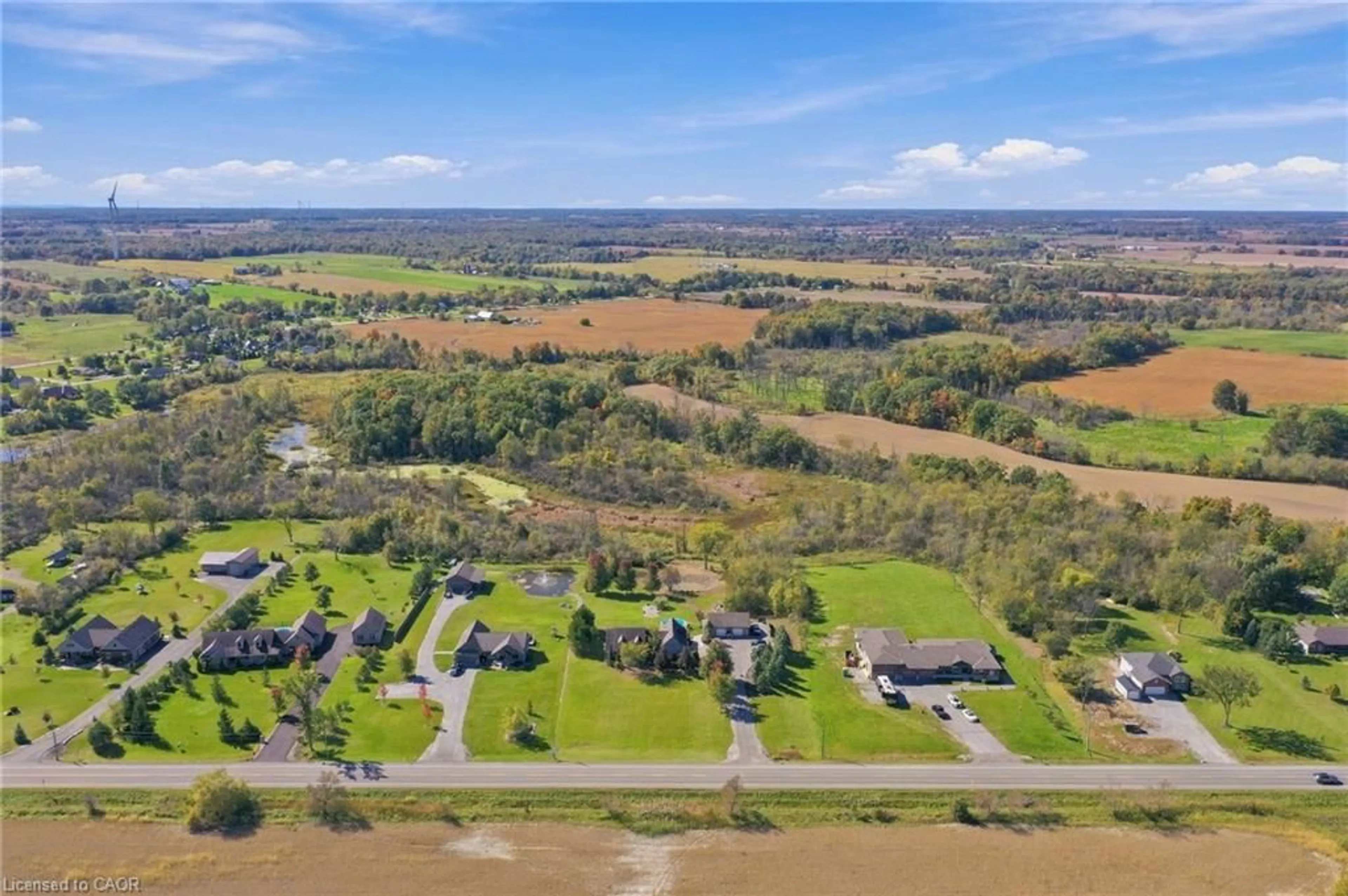 A pic from outside/outdoor area/front of a property/back of a property/a pic from drone, water/lake/river/ocean view for 860 Regional 27 Rd, Wellandport Ontario L0R 2J0