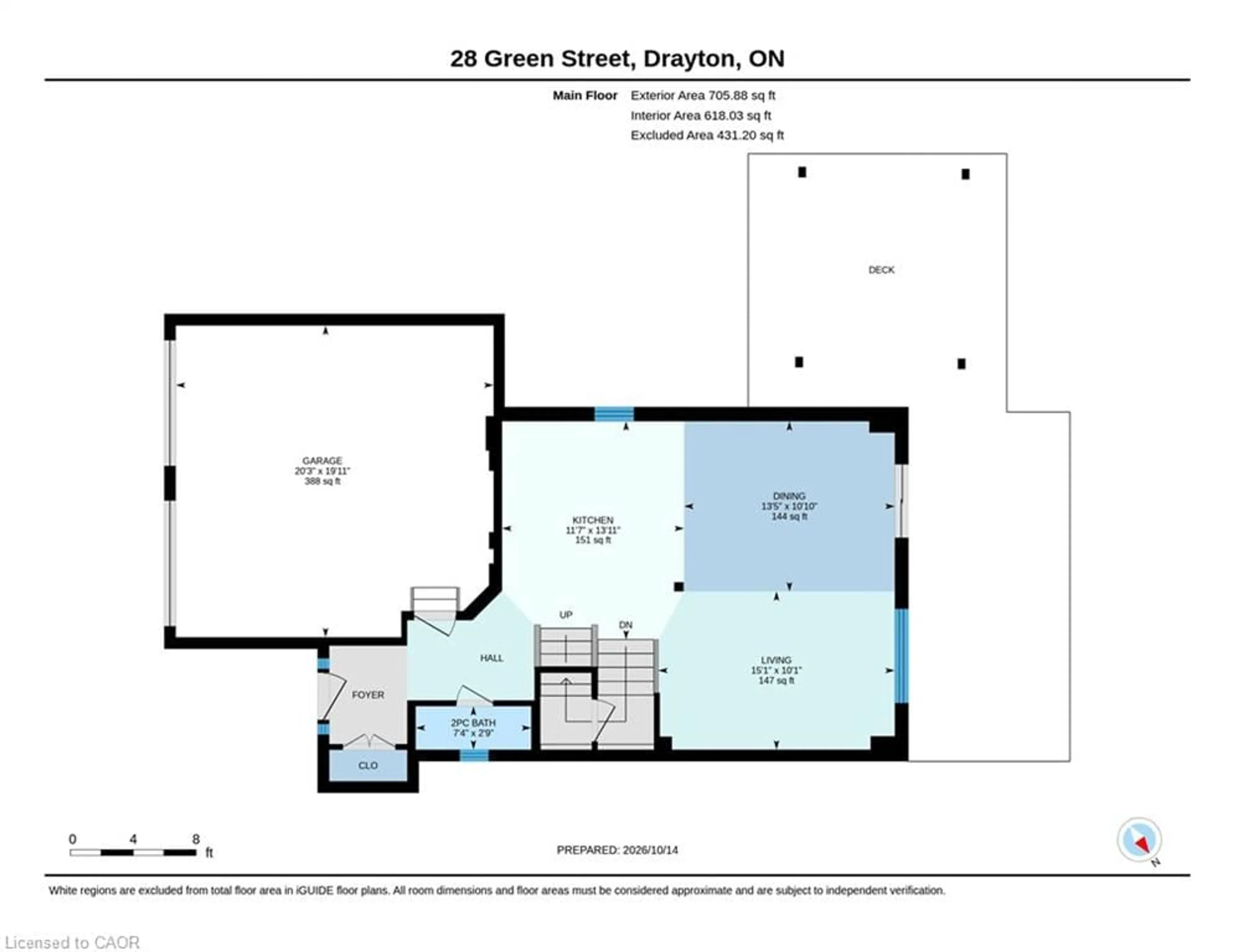 Floor plan for 28 Green St, Drayton Ontario N0G 1P0