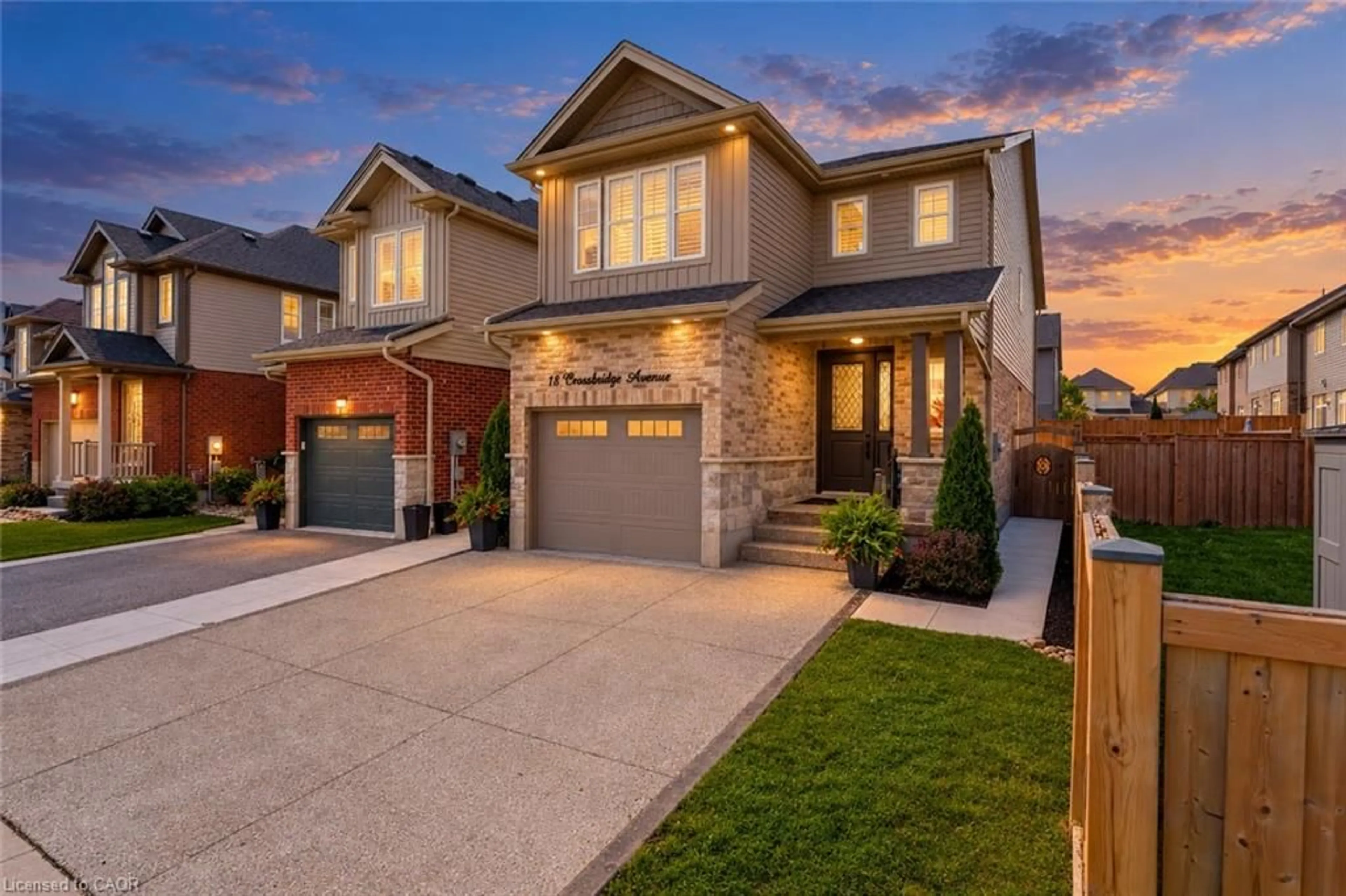 Home with brick exterior material, street for 18 Crossbridge Ave, Kitchener Ontario N2A 0J9