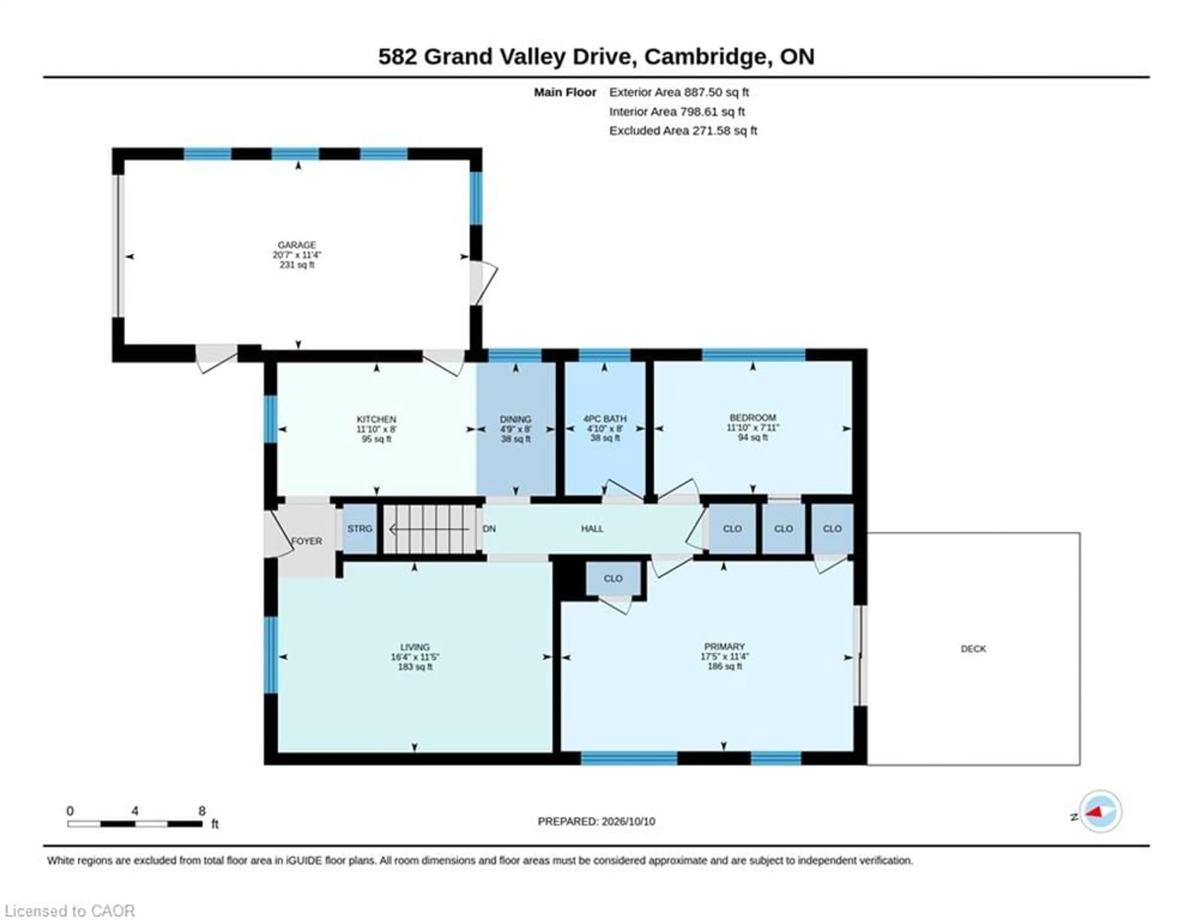 Floor plan for 582 Grand Valley Dr, Cambridge Ontario N3H 2S1
