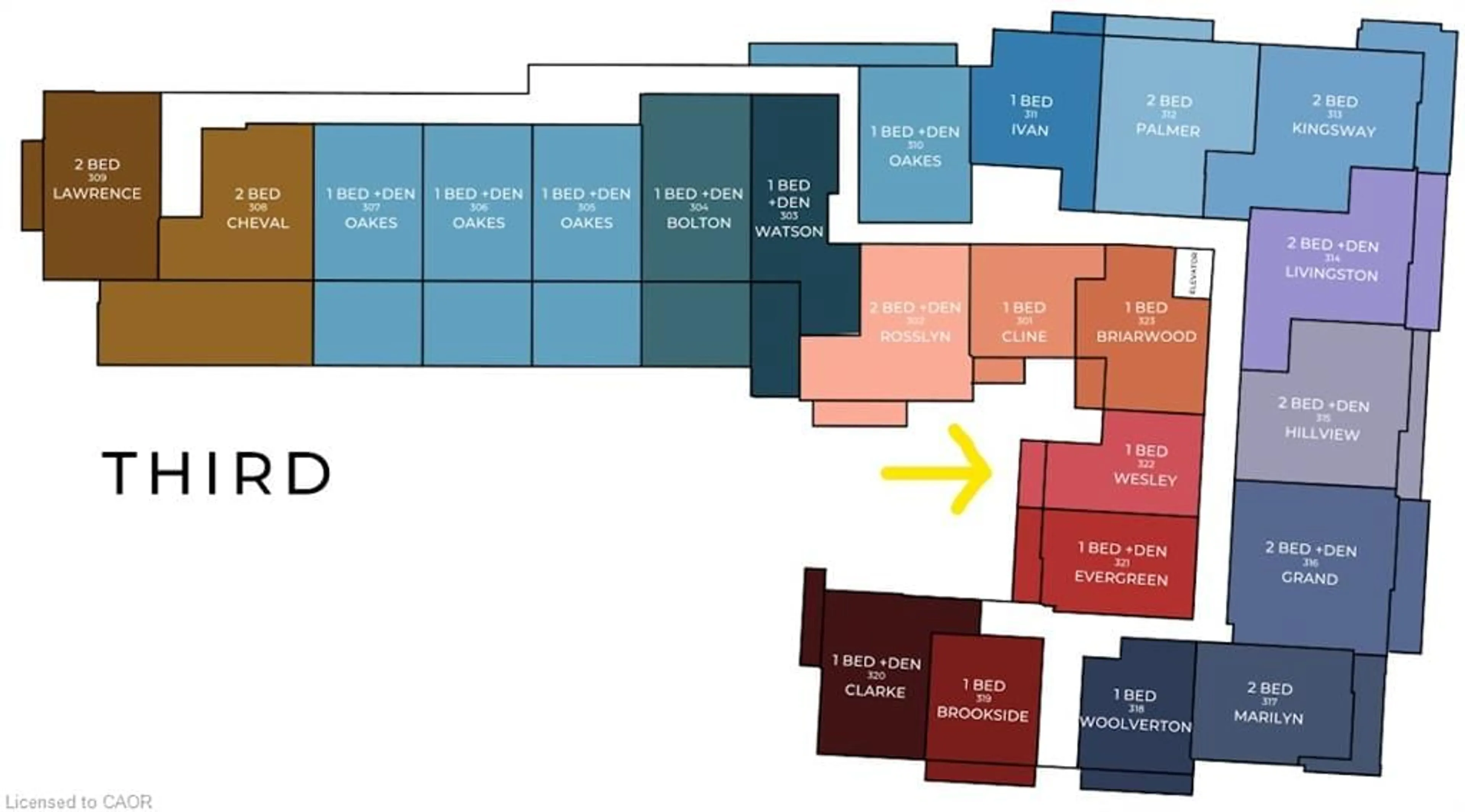 Floor plan for 21 Main St #117, Grimsby Ontario L3M 1M7