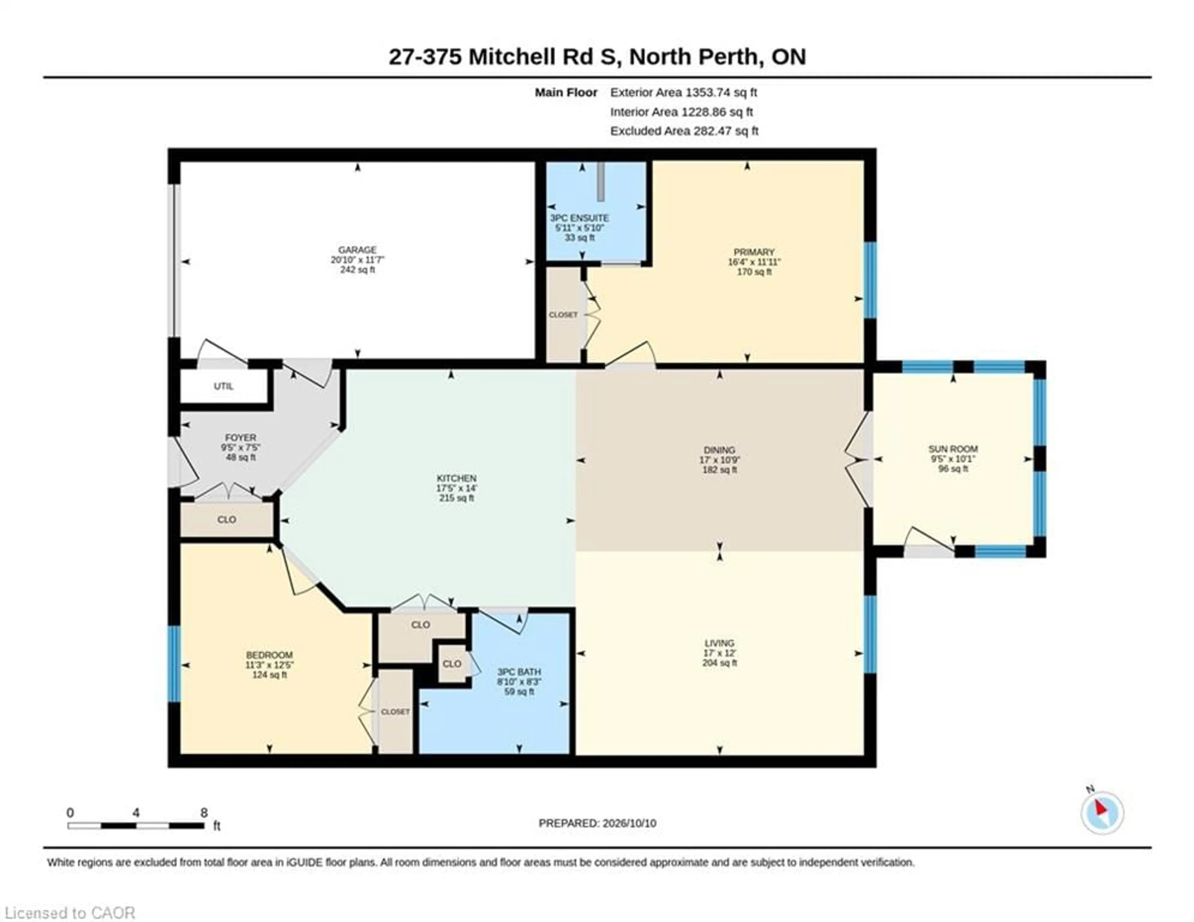 Floor plan for 375 Mitchell Rd #27, Listowel Ontario N4W 0H4