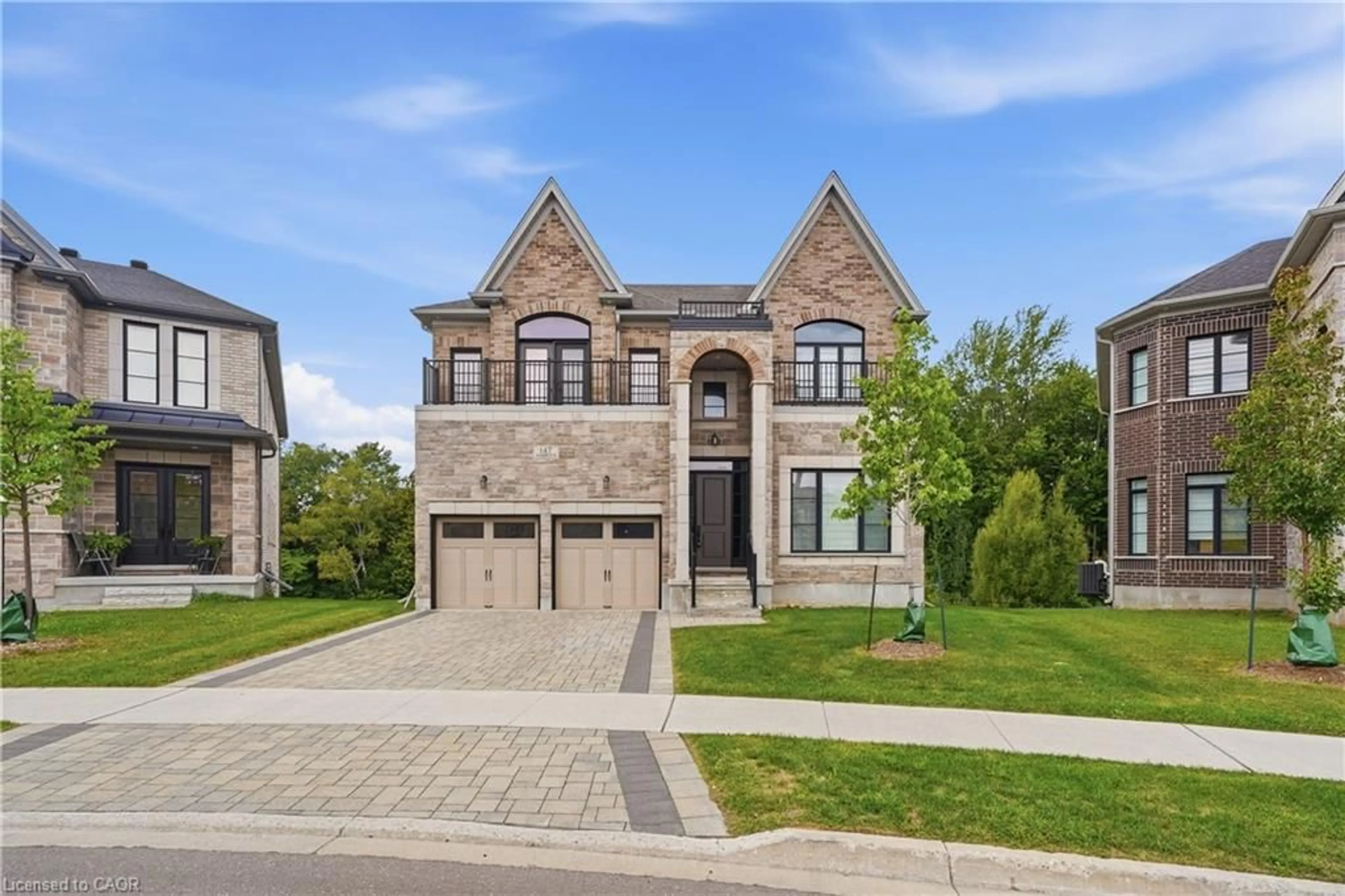 Home with brick exterior material, street for 147 Ambrous Cres, Guelph Ontario N1G 0E4