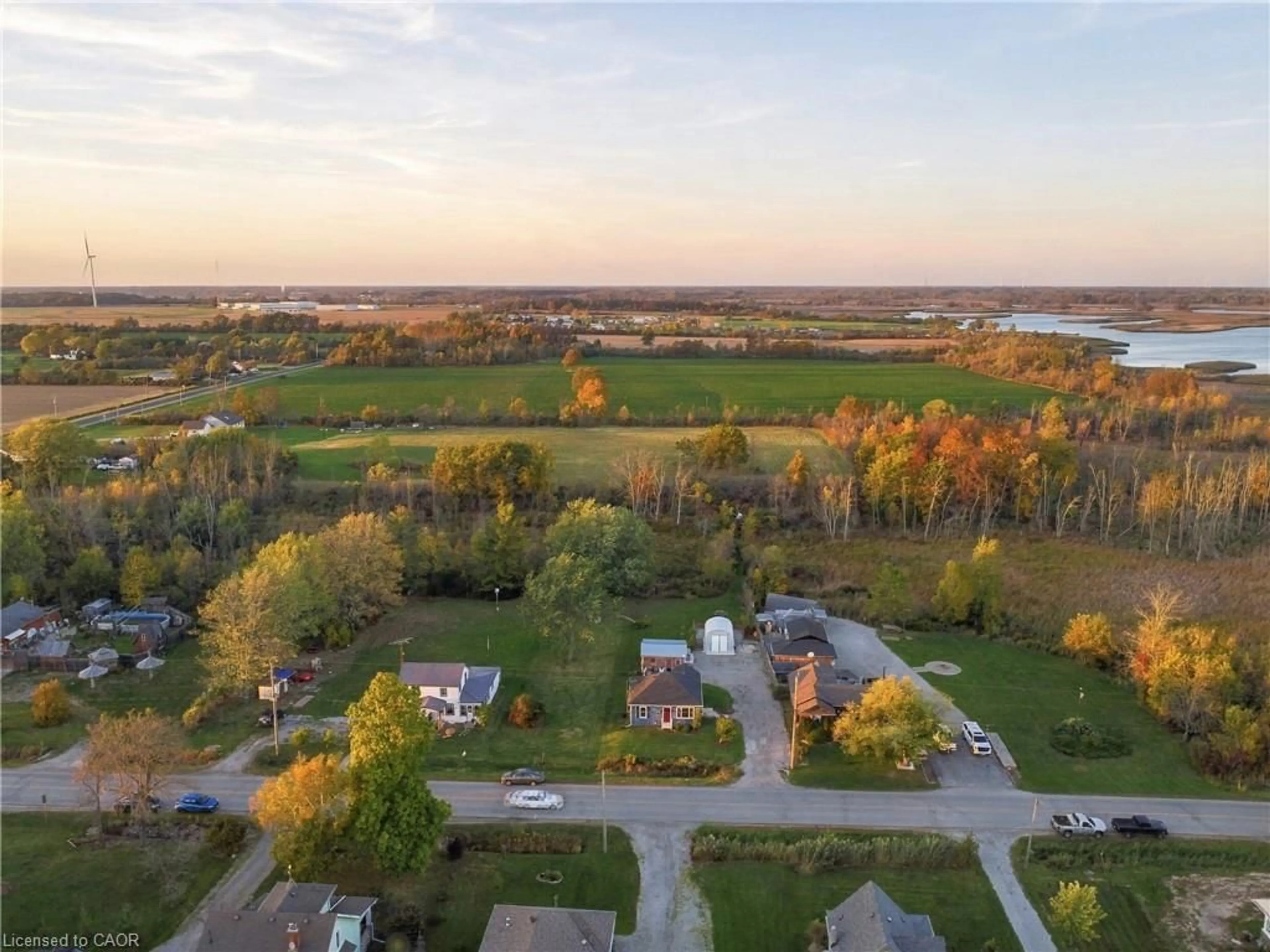 A pic from outside/outdoor area/front of a property/back of a property/a pic from drone, water/lake/river/ocean view for 829 Port Maitland Rd, Dunnville Ontario N1A 2W6