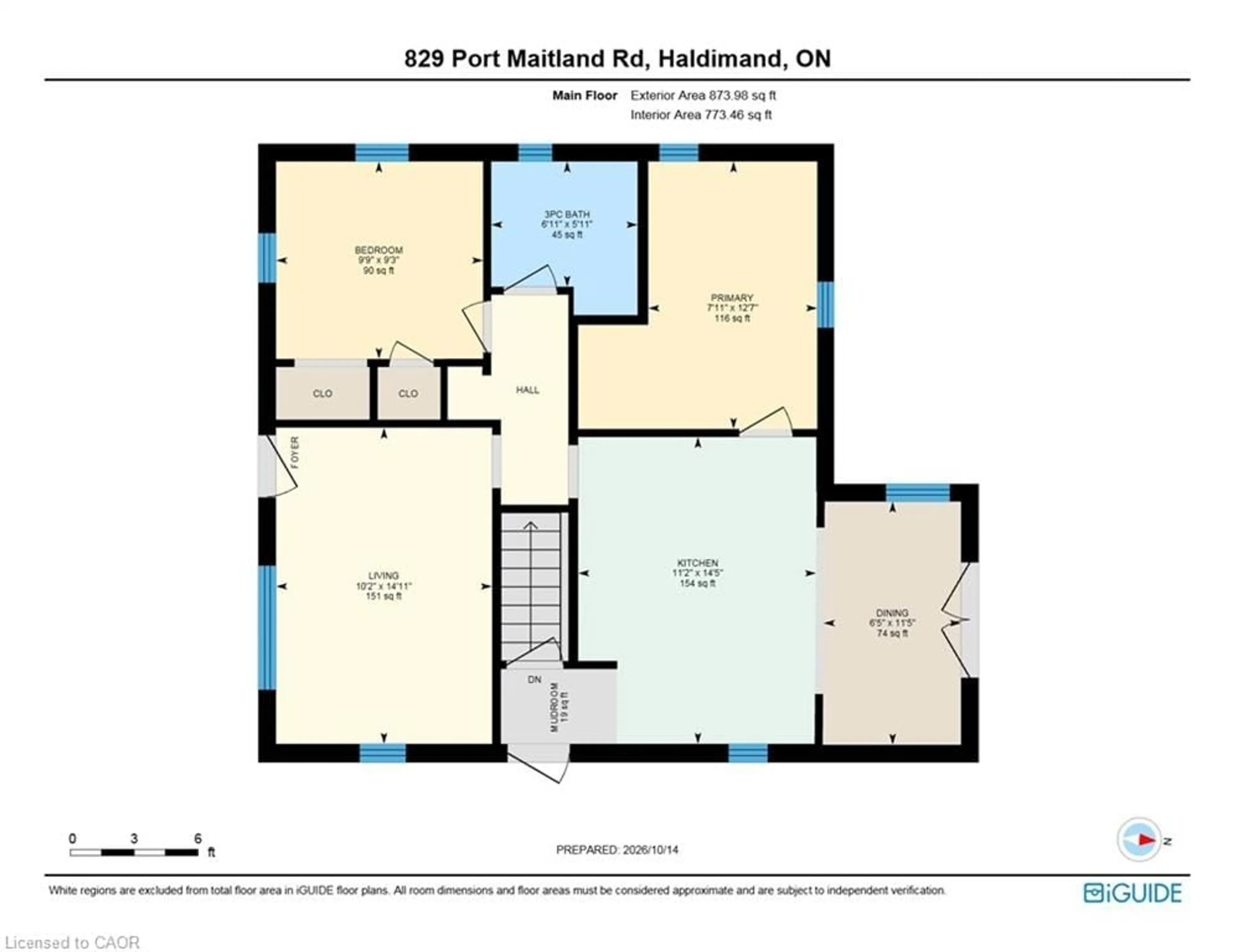 Floor plan for 829 Port Maitland Rd, Dunnville Ontario N1A 2W6