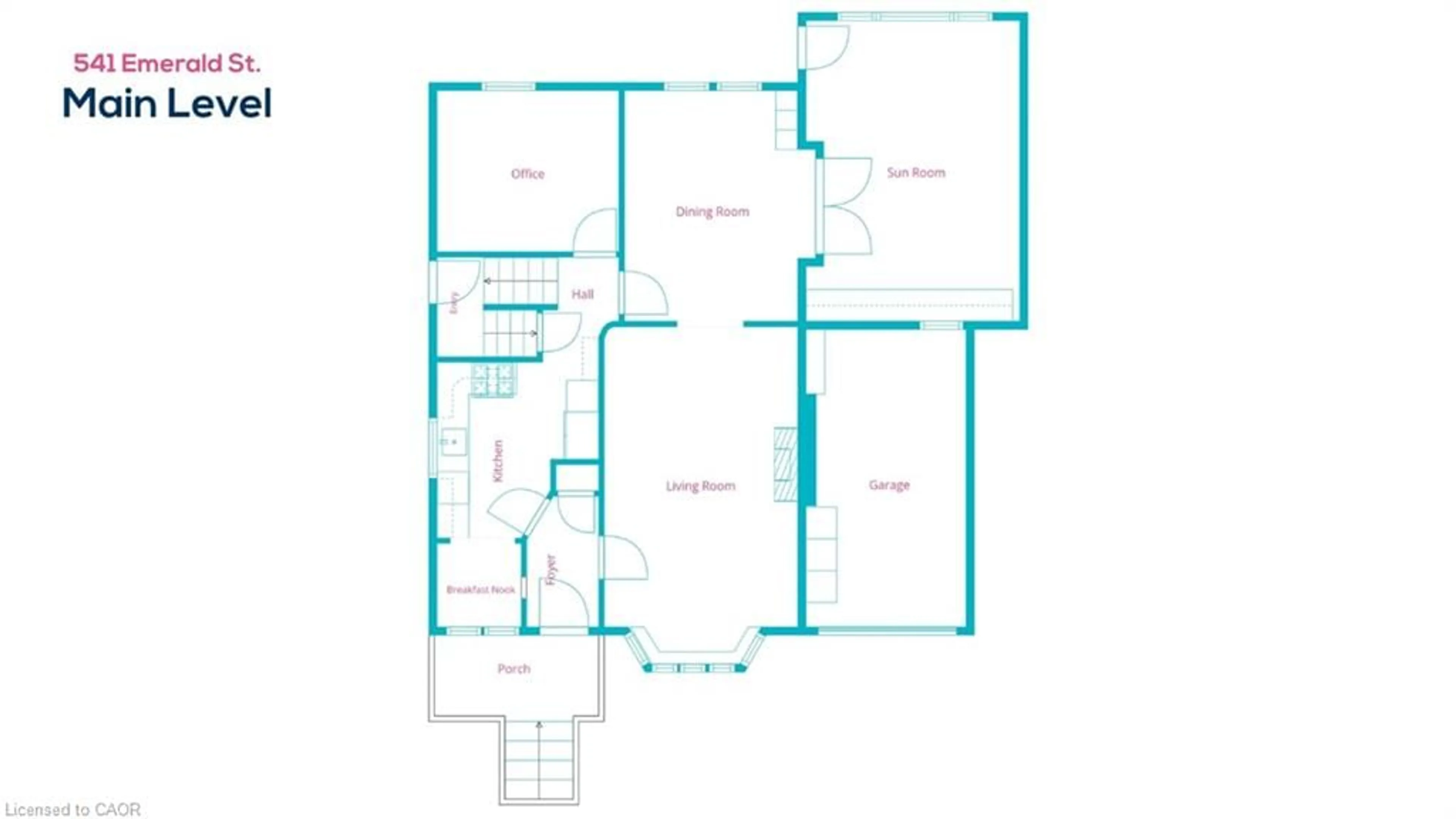 Floor plan for 541 Emerald St, Burlington Ontario L7R 2N7