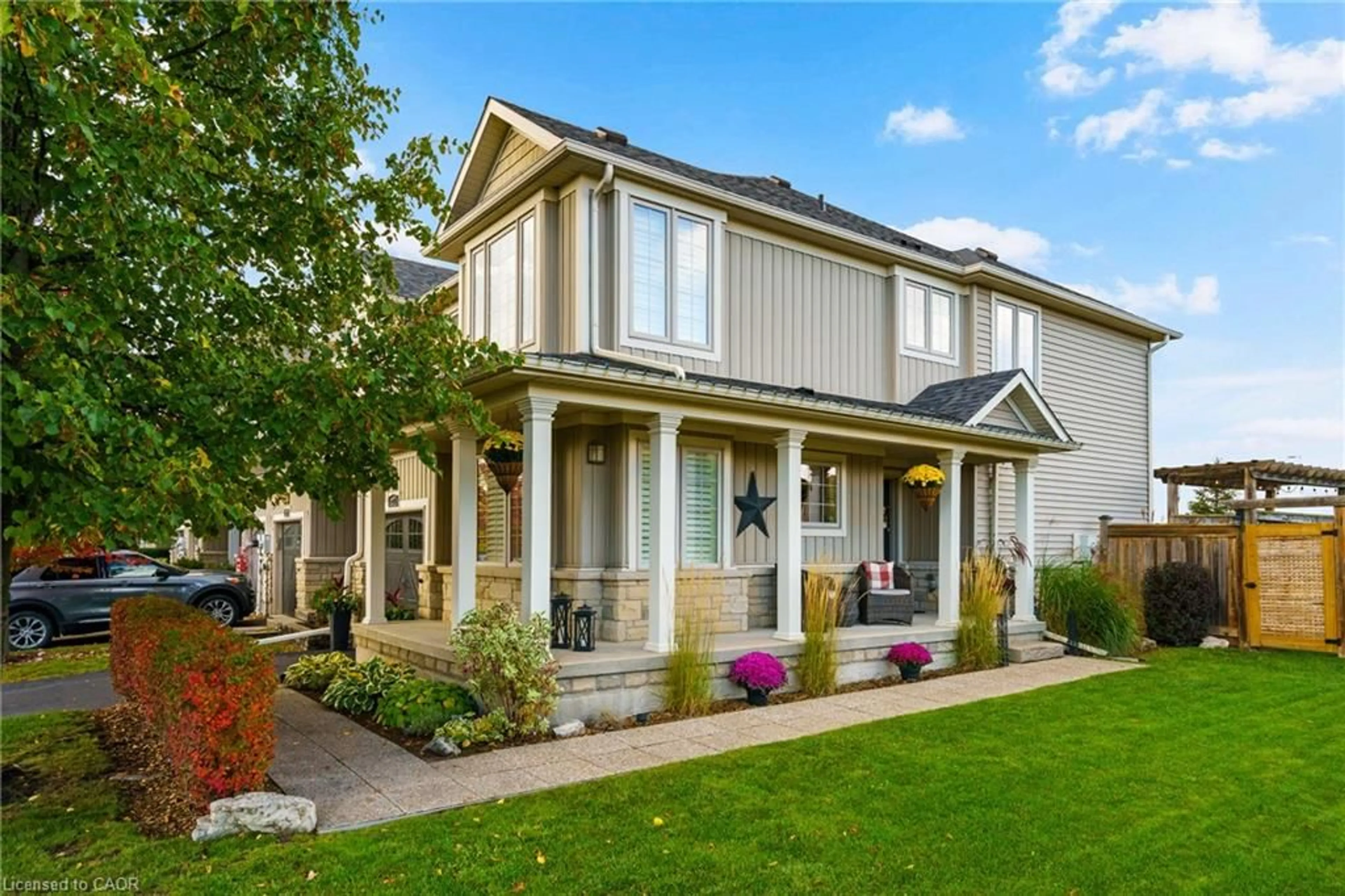Home with vinyl exterior material, street for 227 Fall Fair Way, Binbrook Ontario L0R 1C0