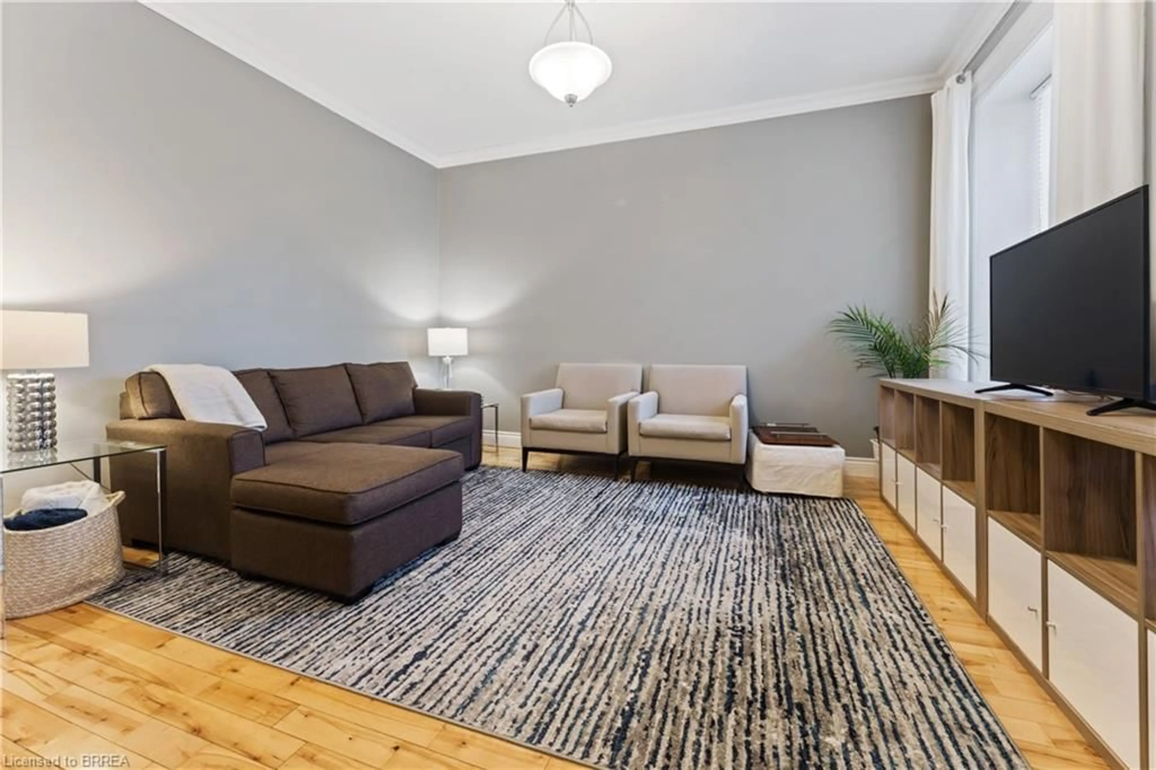 Living room with furniture, carpet floor for 22 Main St, Paris Ontario N3L 1E3