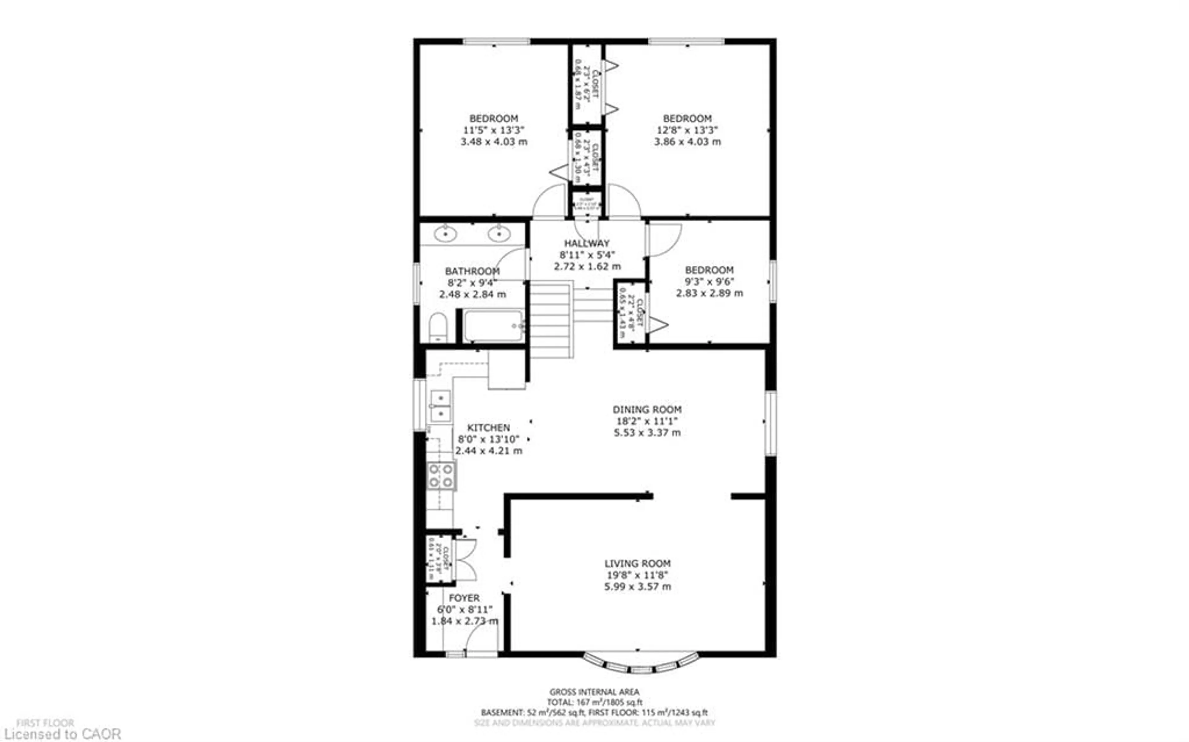 Floor plan for 40 Wedgewood Dr, Brantford Ontario N3R 6J3