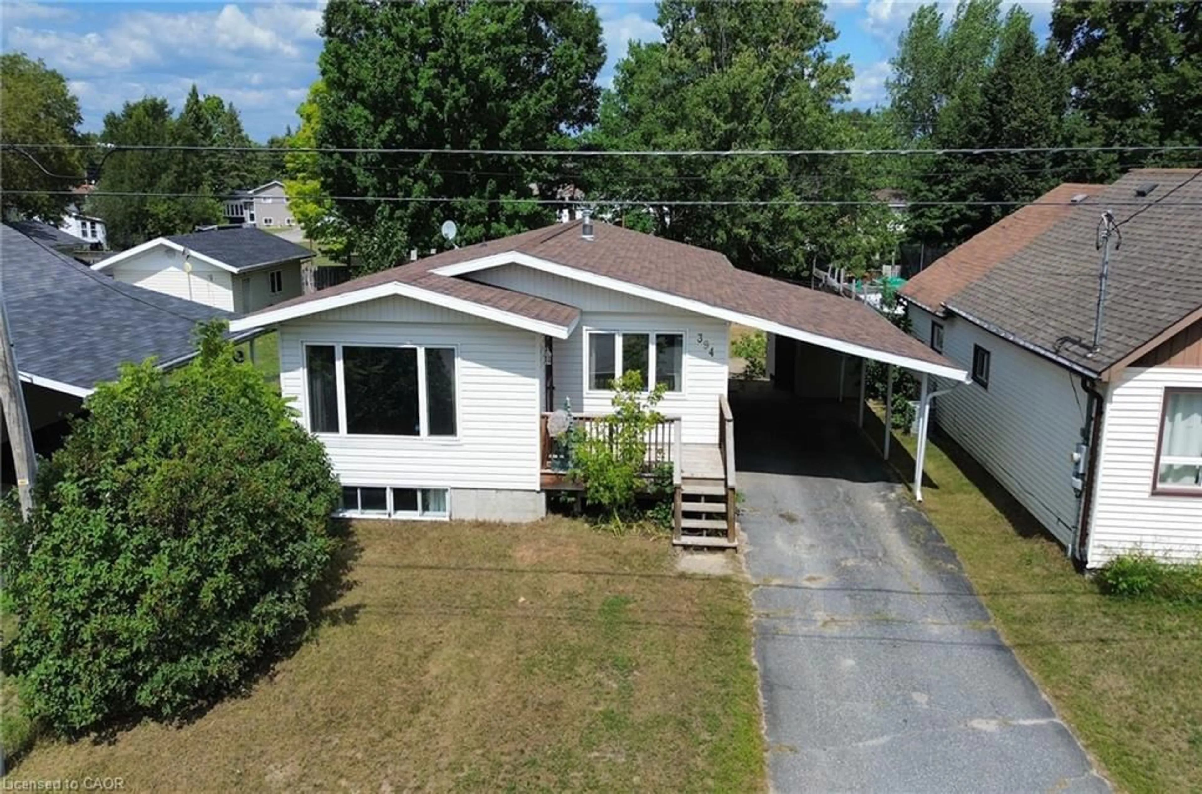 A pic from outside/outdoor area/front of a property/back of a property/a pic from drone, street for 394 Albert St, Espanola Ontario P5E 1K7