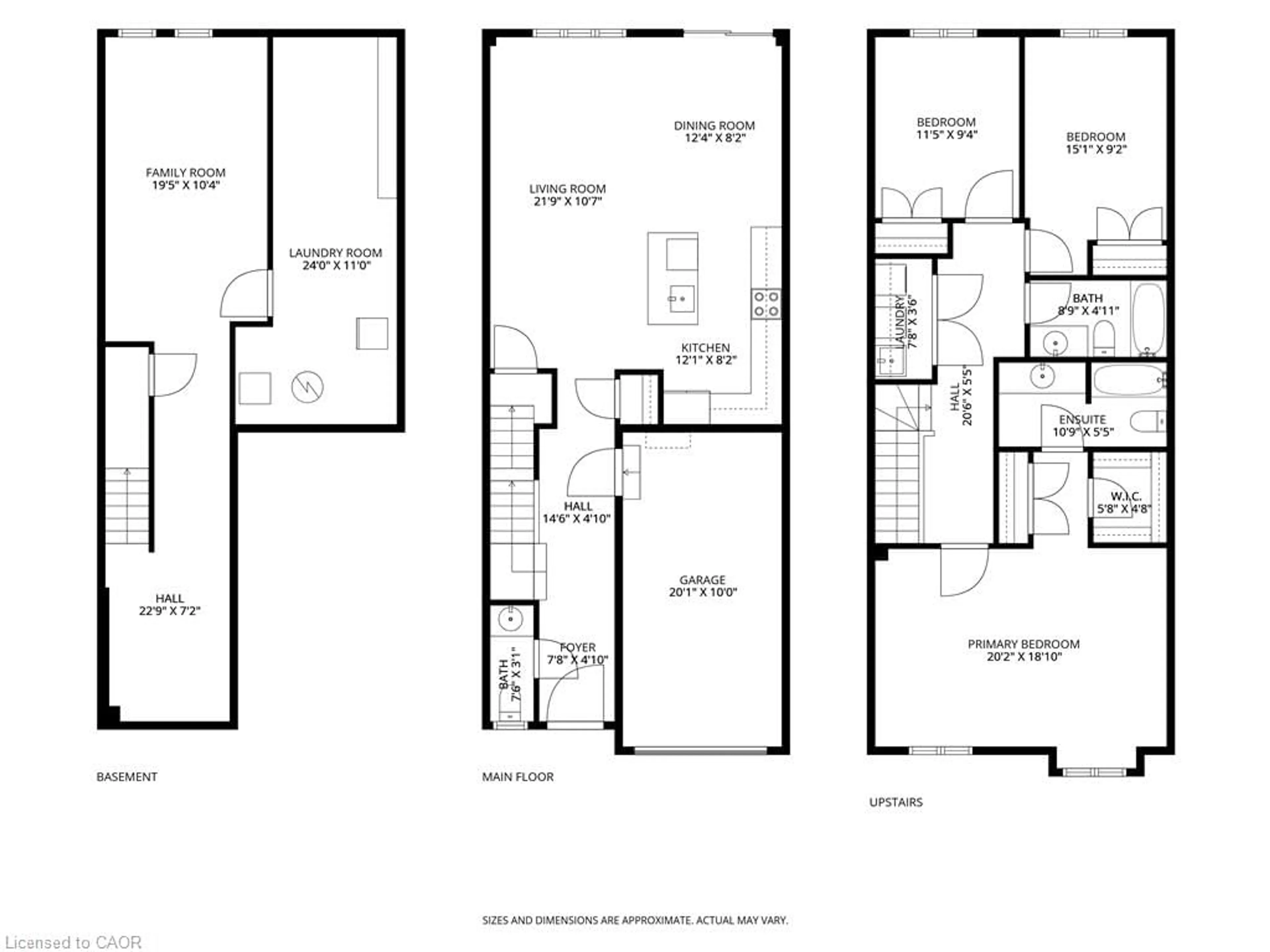 Floor plan for 370 Stonehenge Dr #8, Ancaster Ontario L9K 0H9