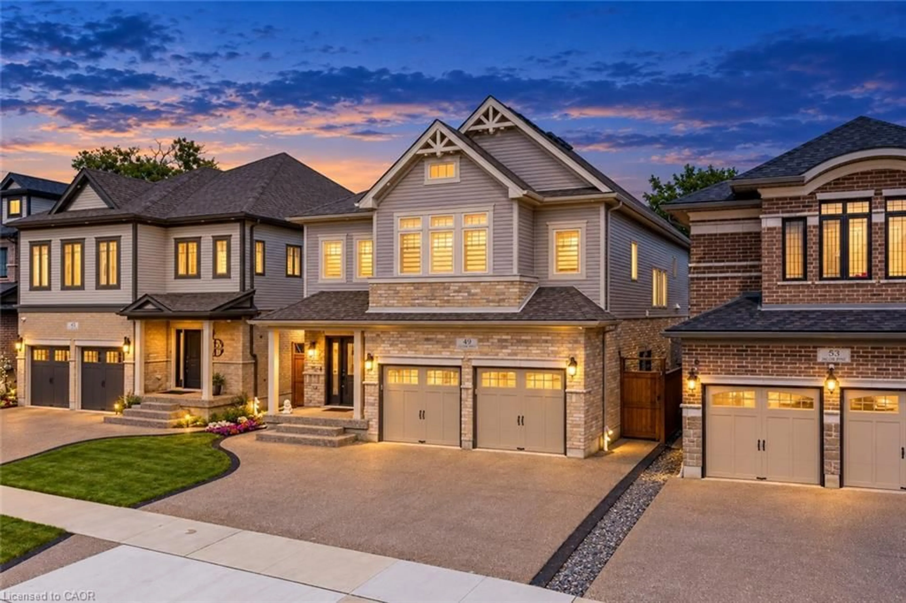 Home with brick exterior material, street for 49 Scots Pine Trail, Kitchener Ontario N2R 0N6