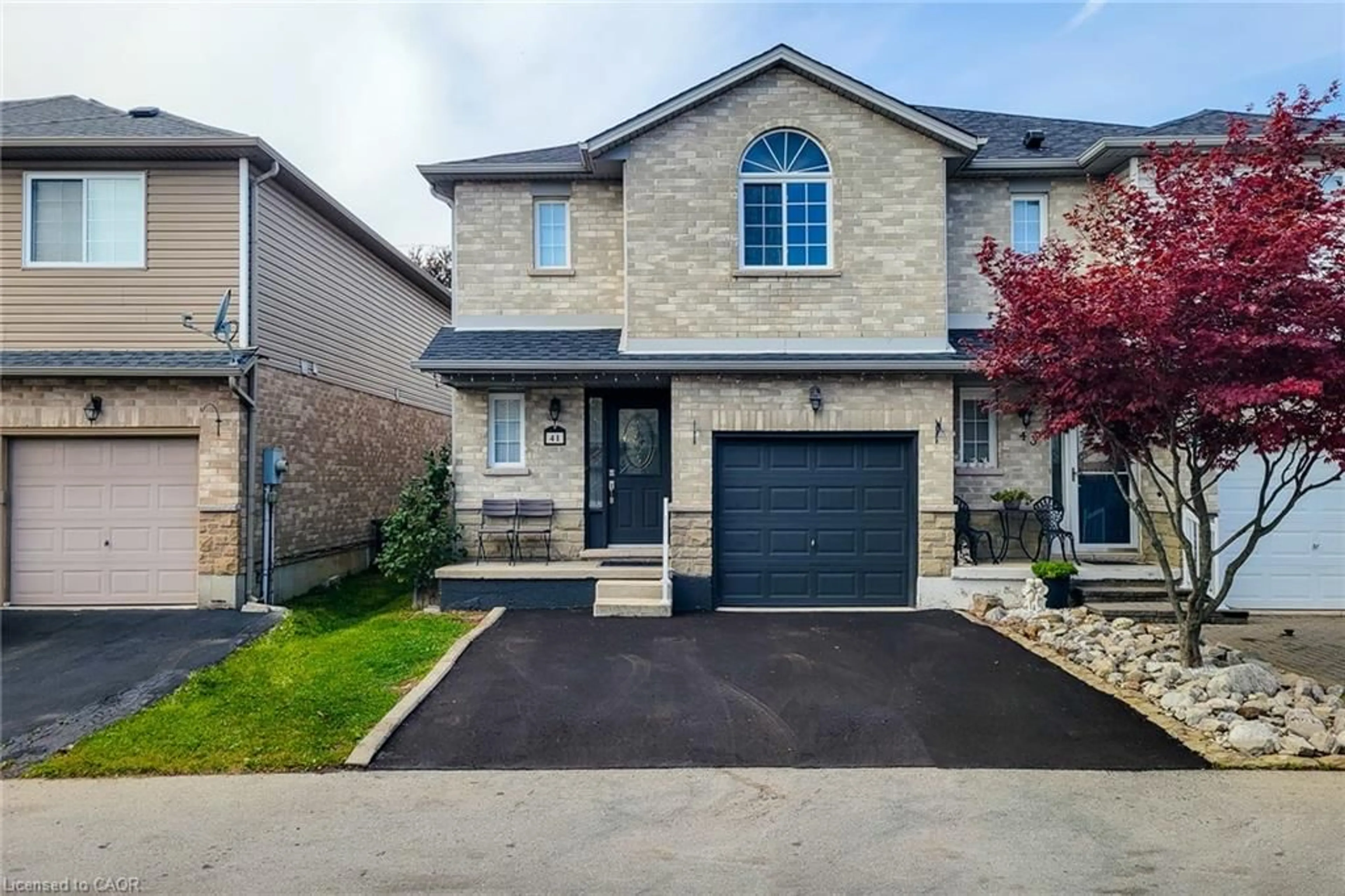 Home with brick exterior material, street for 41 Vennio Lane, Hamilton Ontario L9B 2Y6