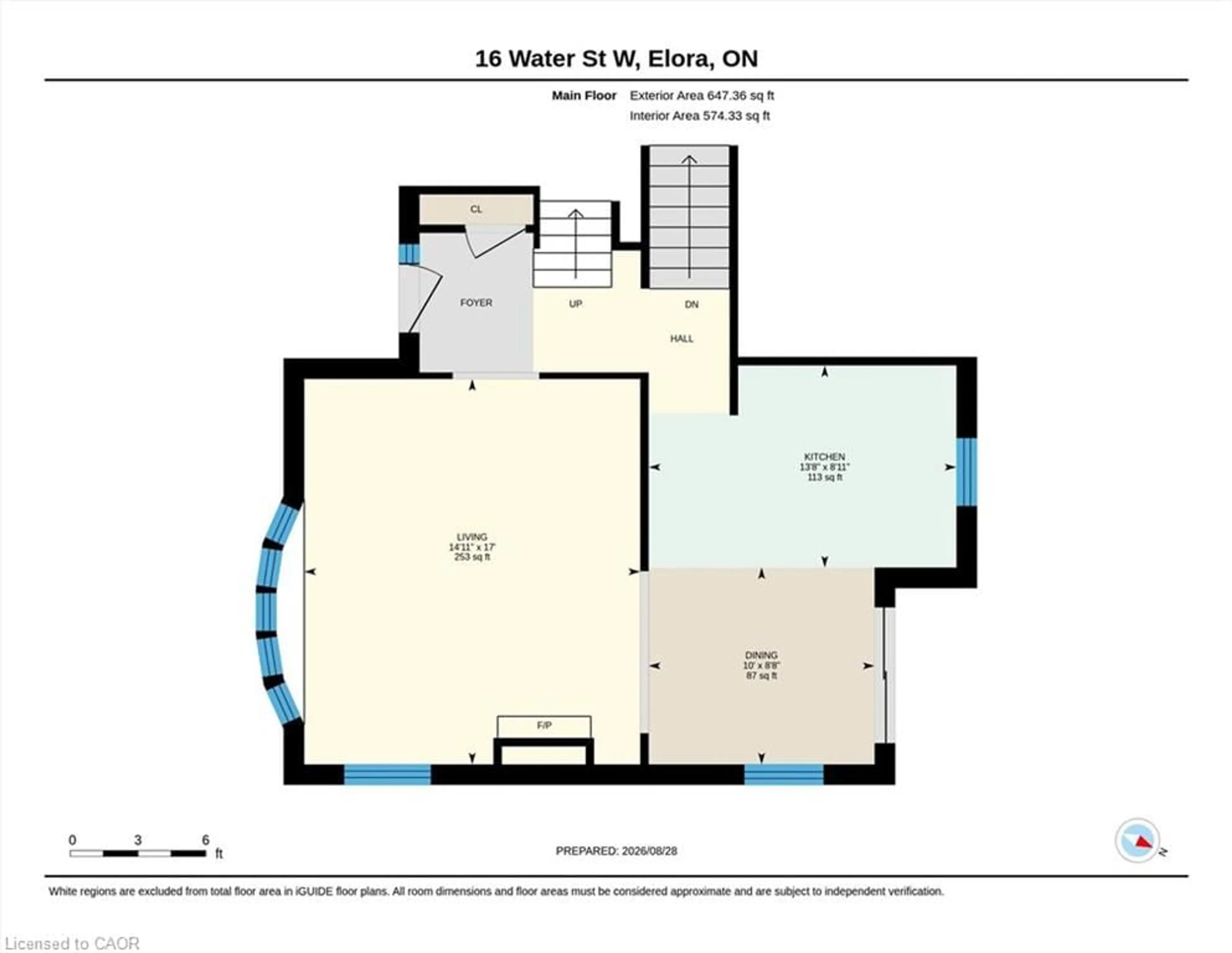 Floor plan for 16 Water St, Elora Ontario N0B 1S0