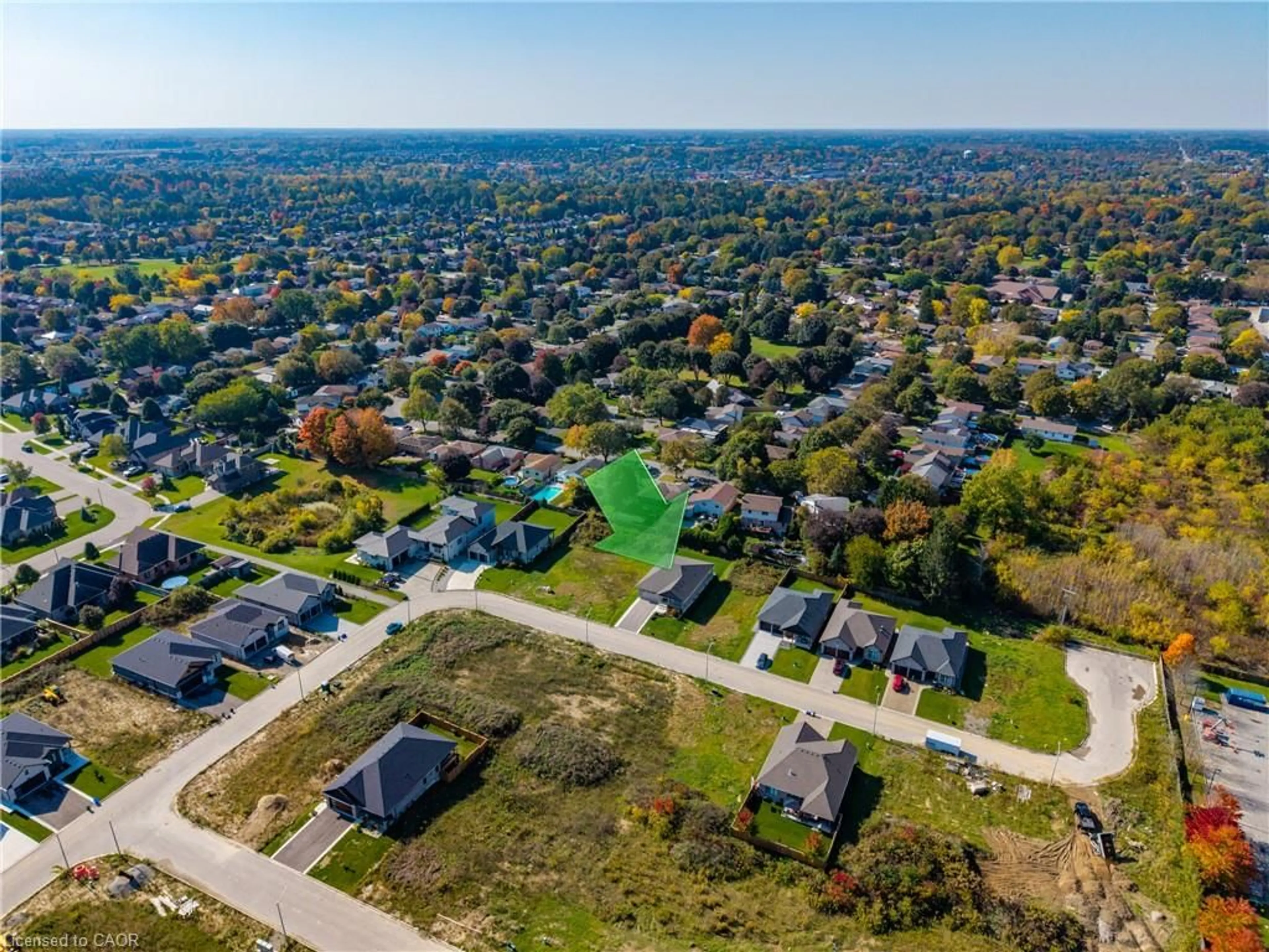 A pic from outside/outdoor area/front of a property/back of a property/a pic from drone, street for 58 Judd Dr, Simcoe Ontario N3Y 0G7