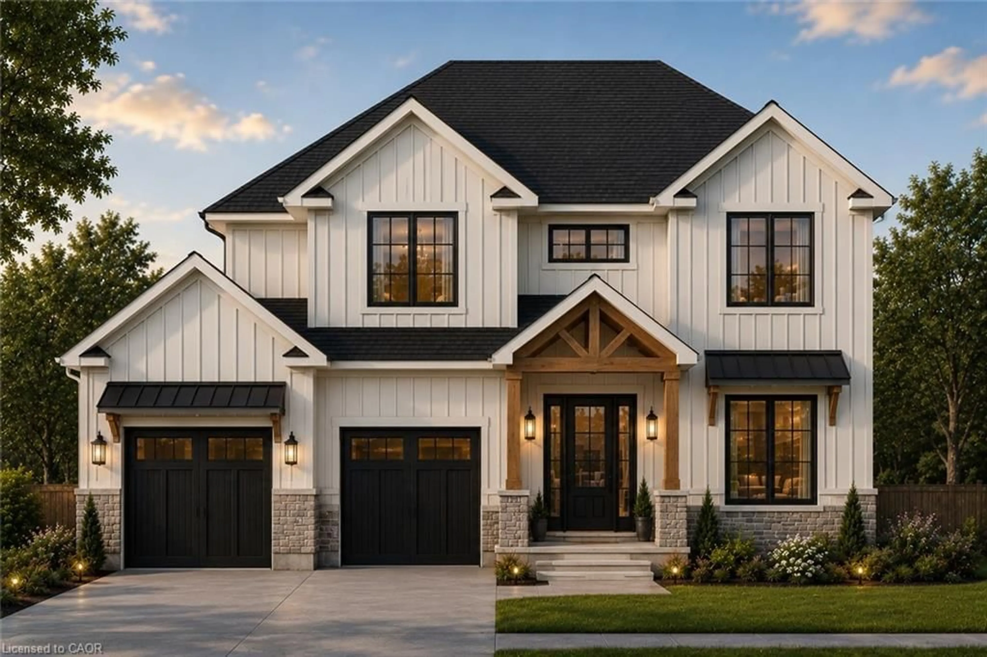 Home with vinyl exterior material, street for 32 Old Mill Rd, Cambridge Ontario N3H 4R8