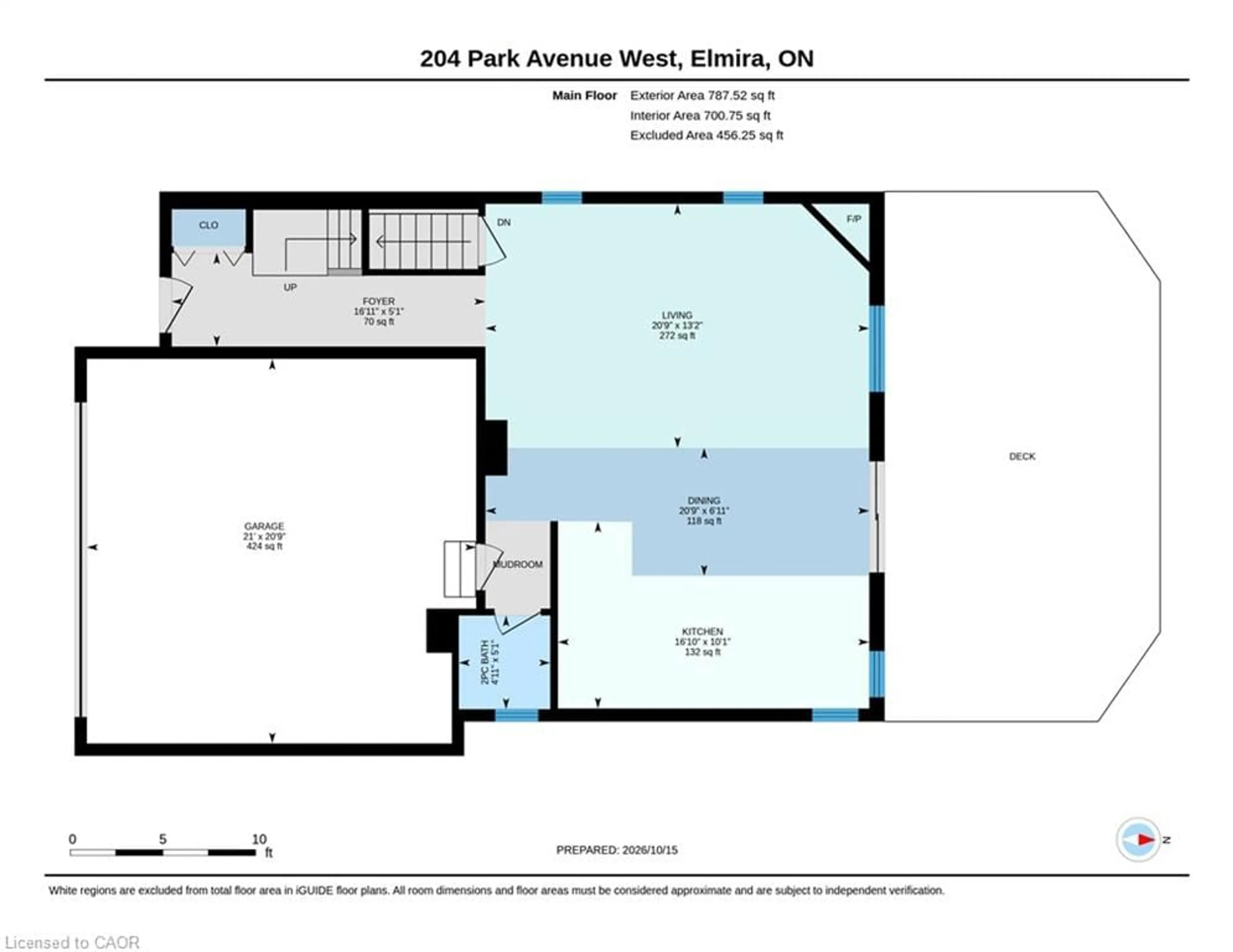 Floor plan for 204 Park Ave, Elmira Ontario N3B 3N3