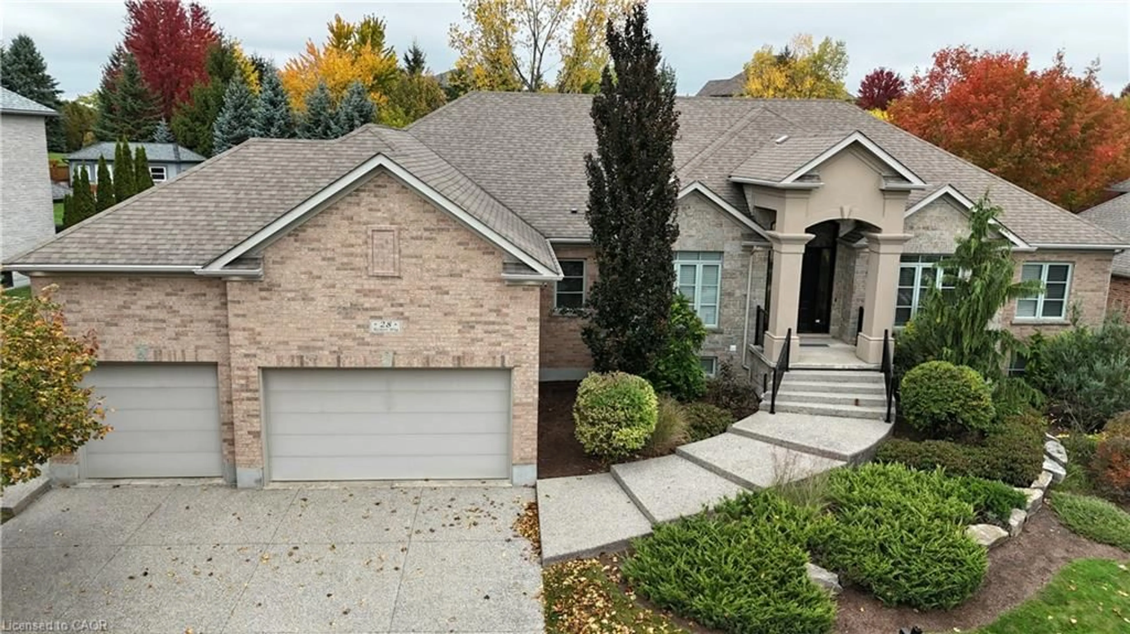 Home with brick exterior material, street for 28 Rickert Way, Mannheim Ontario N0B 2H0