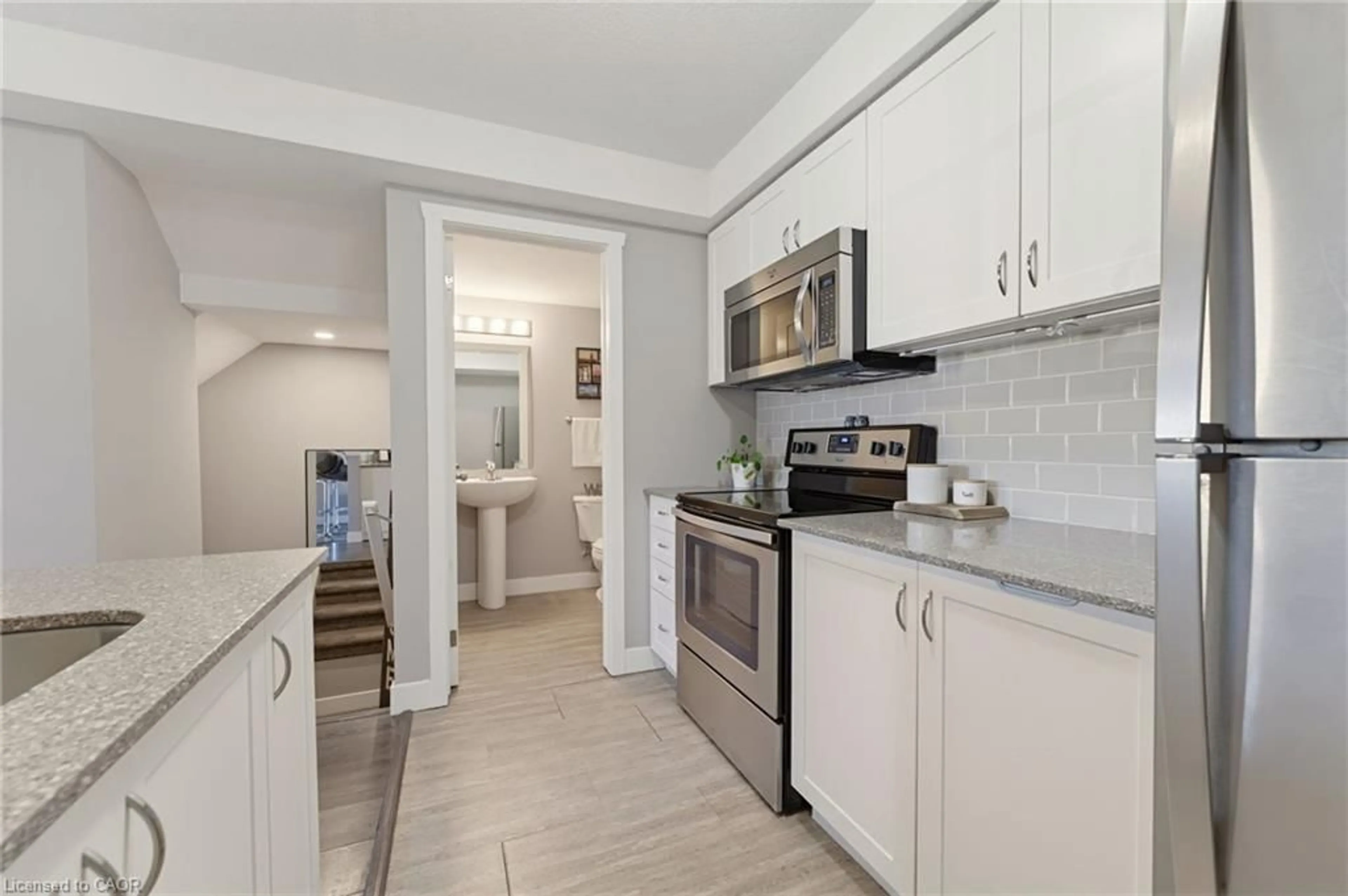 Standard kitchen, ceramic/tile floor for 361 Lancaster St #A13, Kitchener Ontario N2H 4V4
