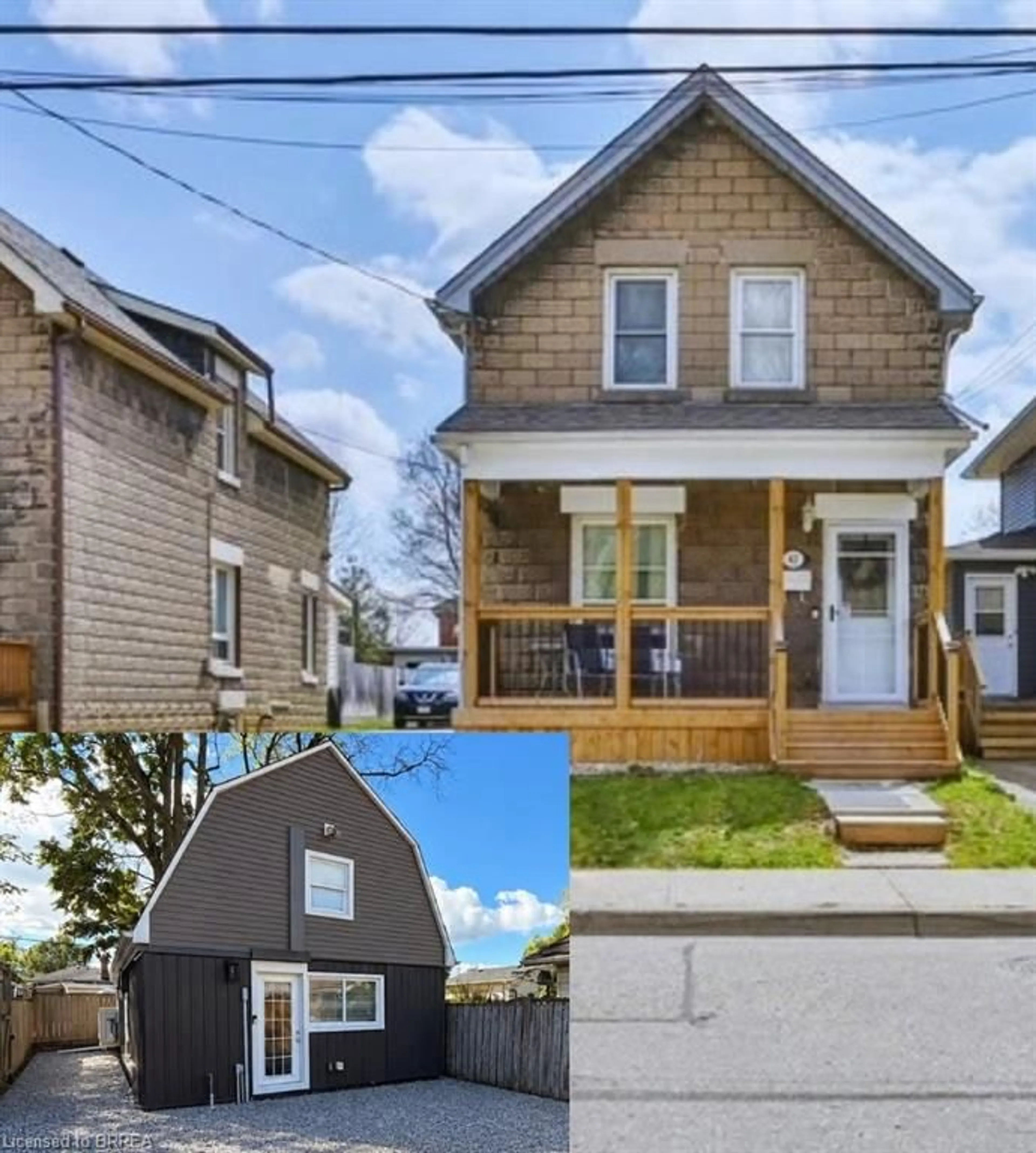 Home with vinyl exterior material, street for 42 Spring St, Brantford Ontario N3T 4M5