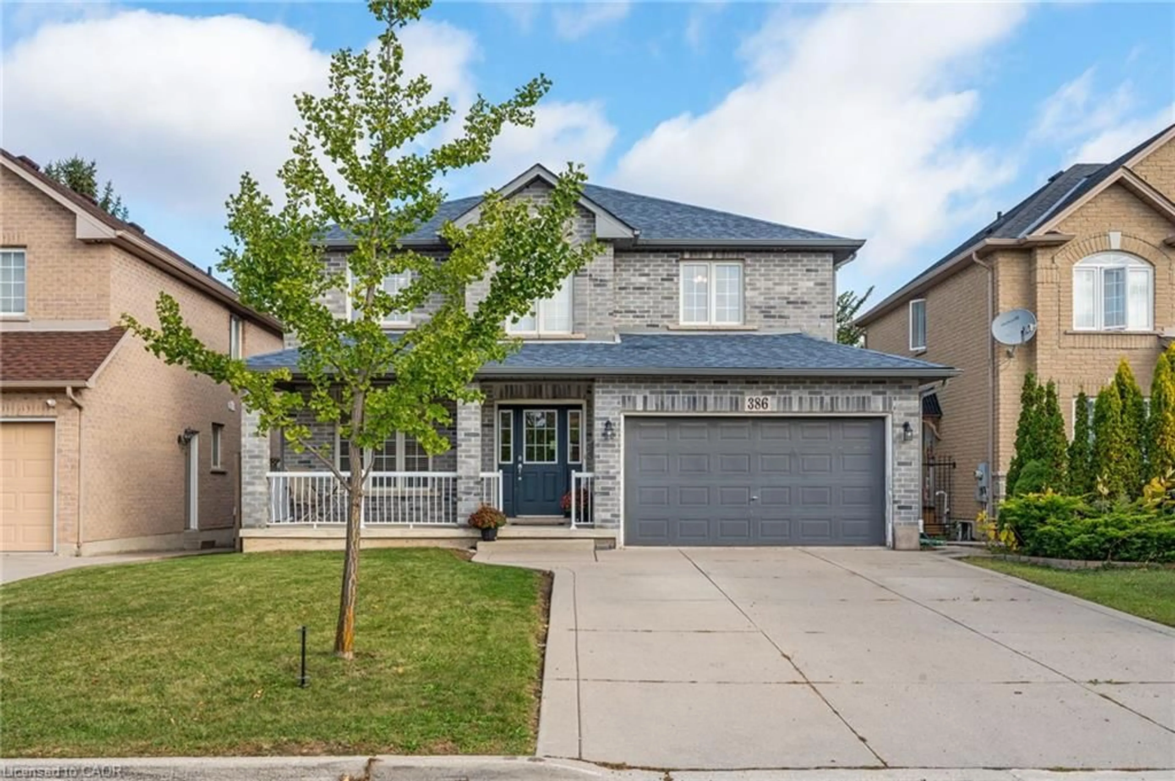 Home with brick exterior material, street for 386 Old Mud St, Stoney Creek Ontario L8J 1X1
