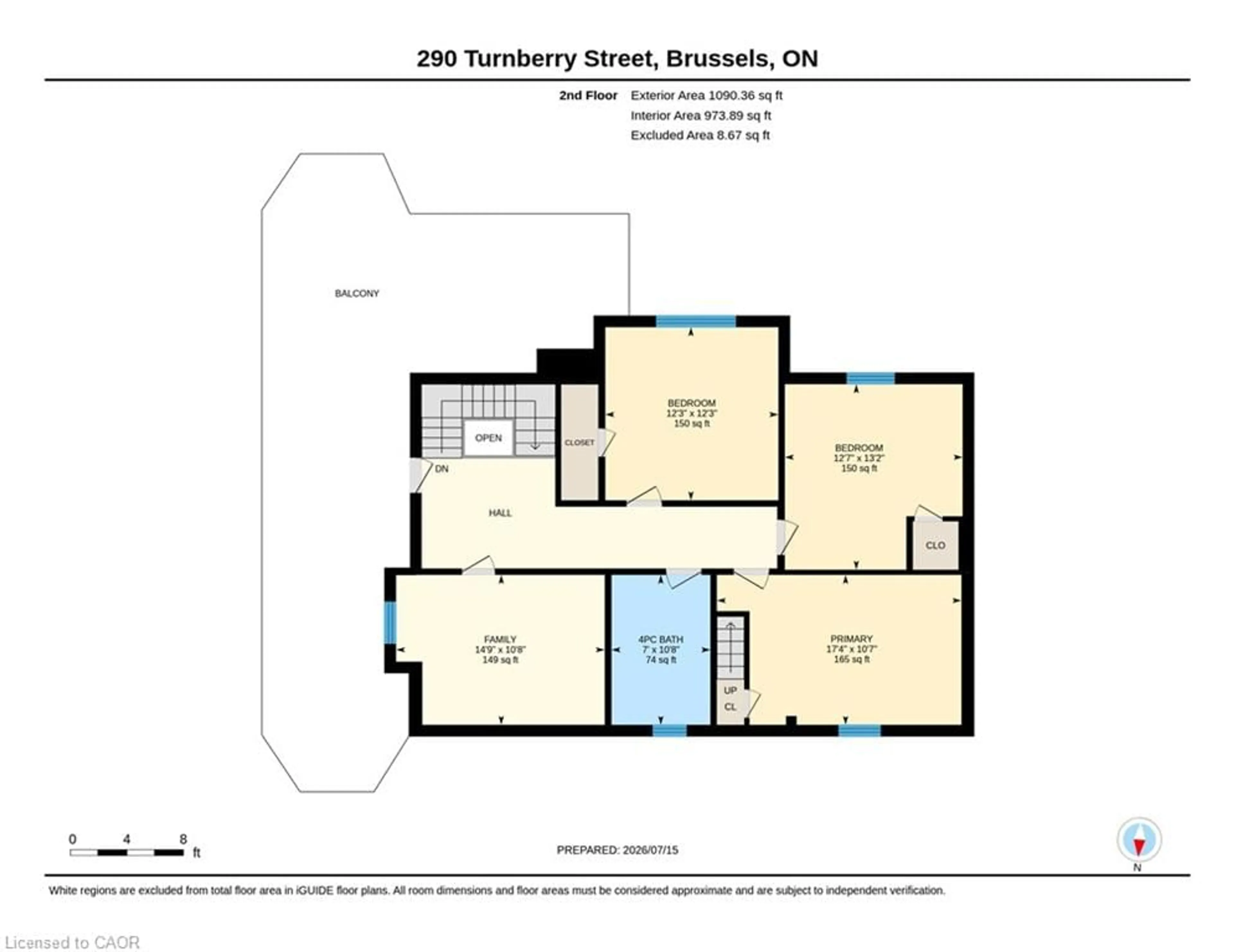 Floor plan for 290 Turnberry St, Brussels Ontario N0G 1H0