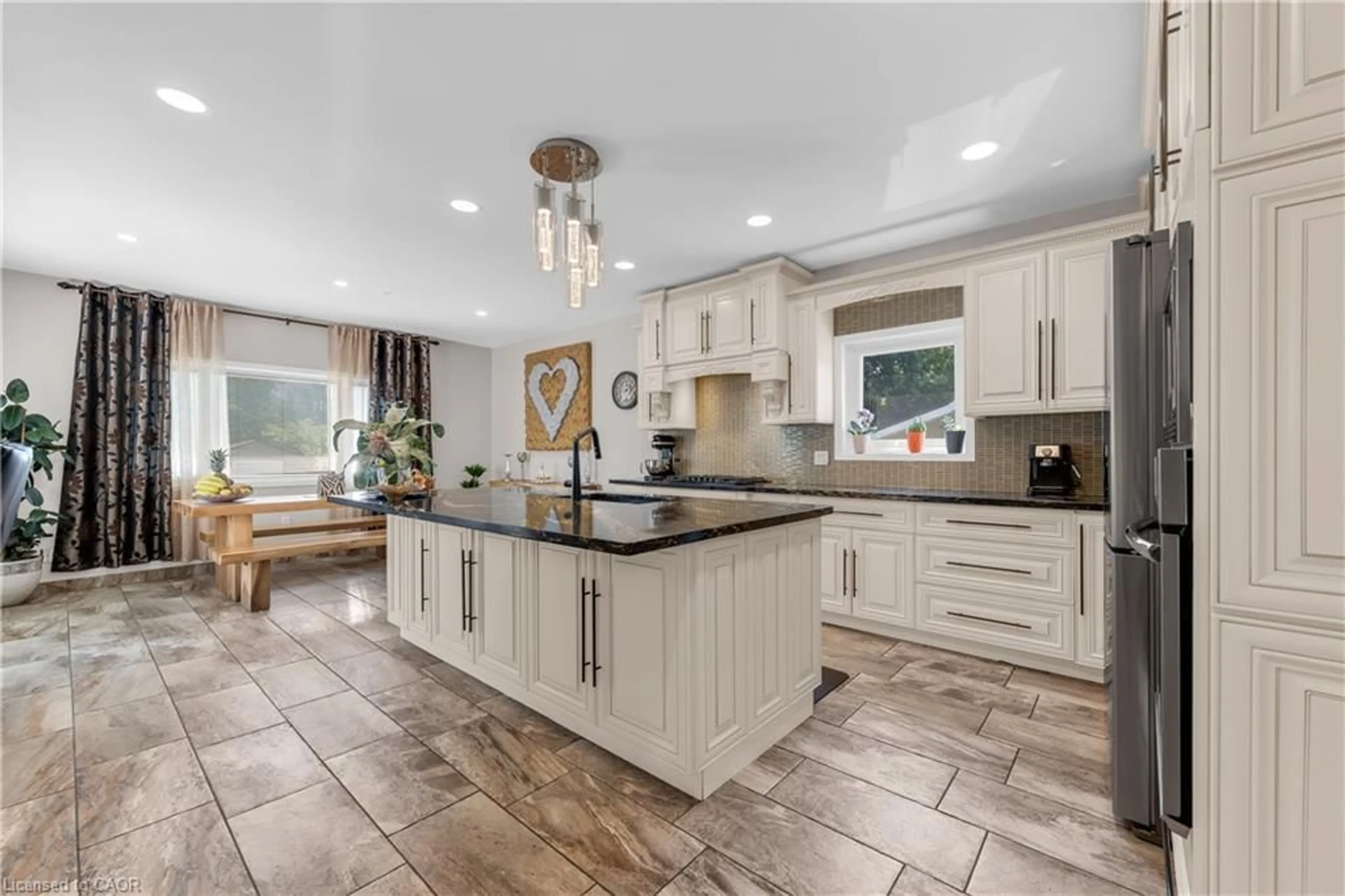 Open concept kitchen, ceramic/tile floor for 847 West 5th St, Hamilton Ontario L9C 5R4