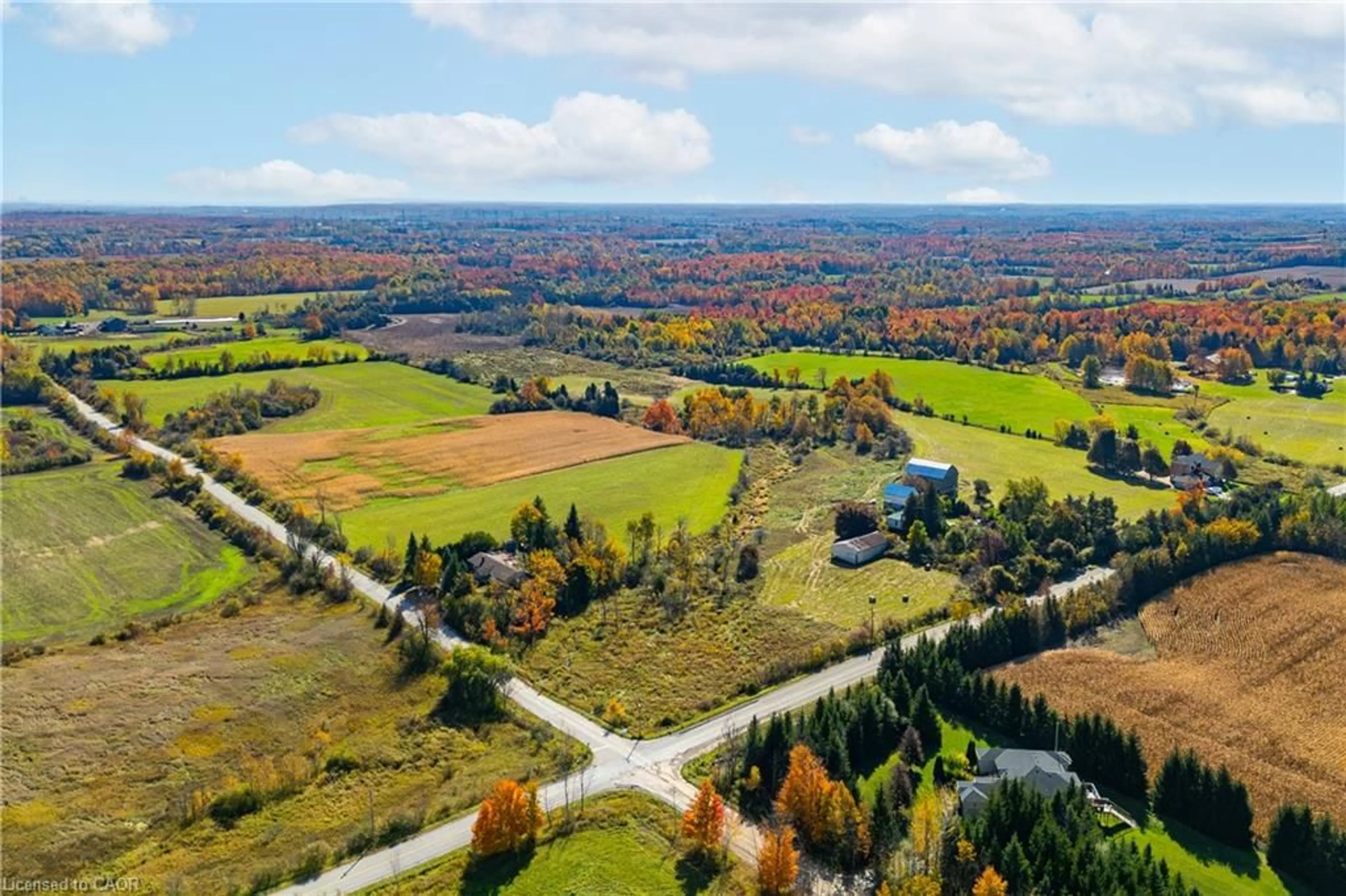 A pic from outside/outdoor area/front of a property/back of a property/a pic from drone, forest/trees view for 11858 32nd Side Road, Halton Hills Ontario L7J 2L7